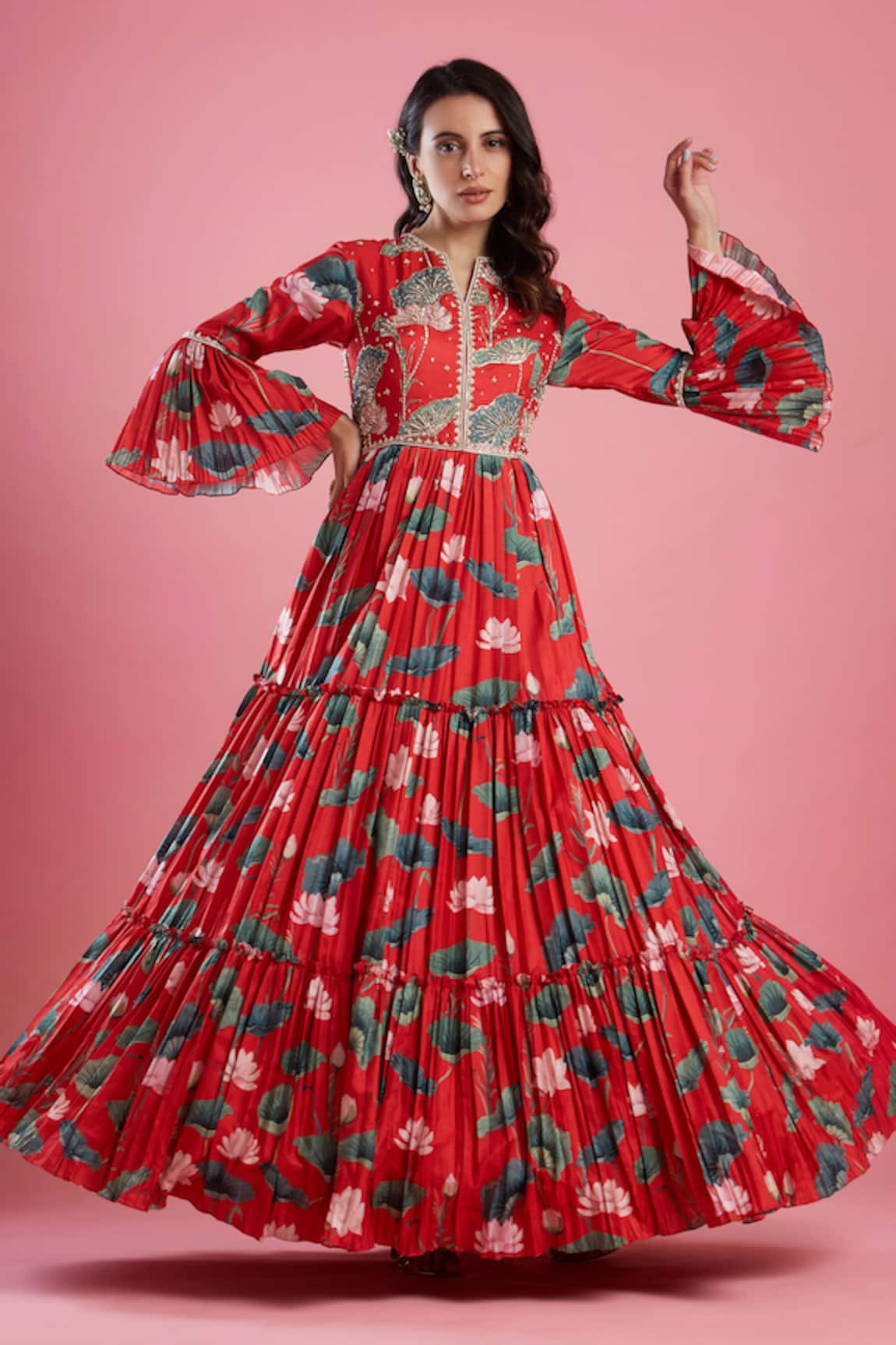 Aayushi Maniar Printed Anarkali Gown