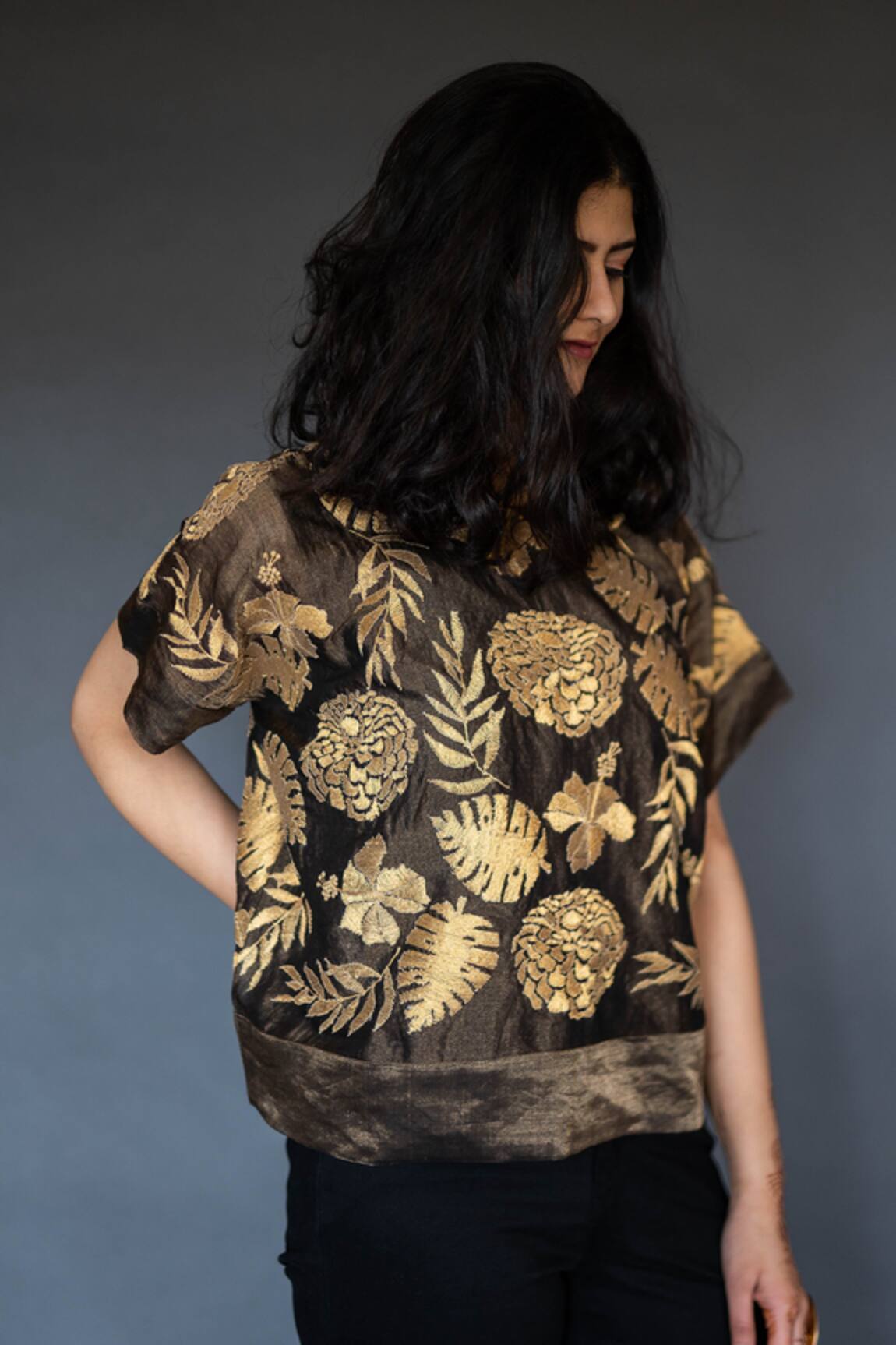 Taika By Poonam Bhagat Embroidered Top