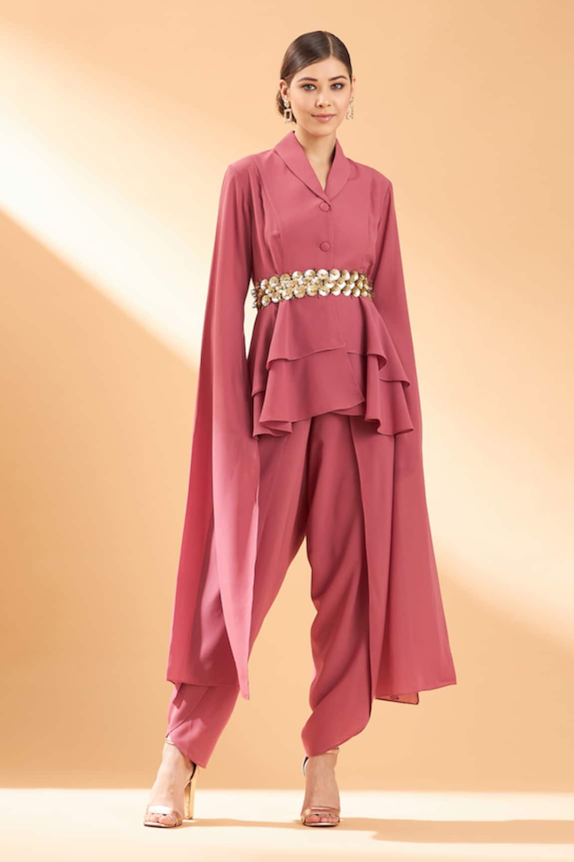 Aakaar Layered Jacket & Pant Set 