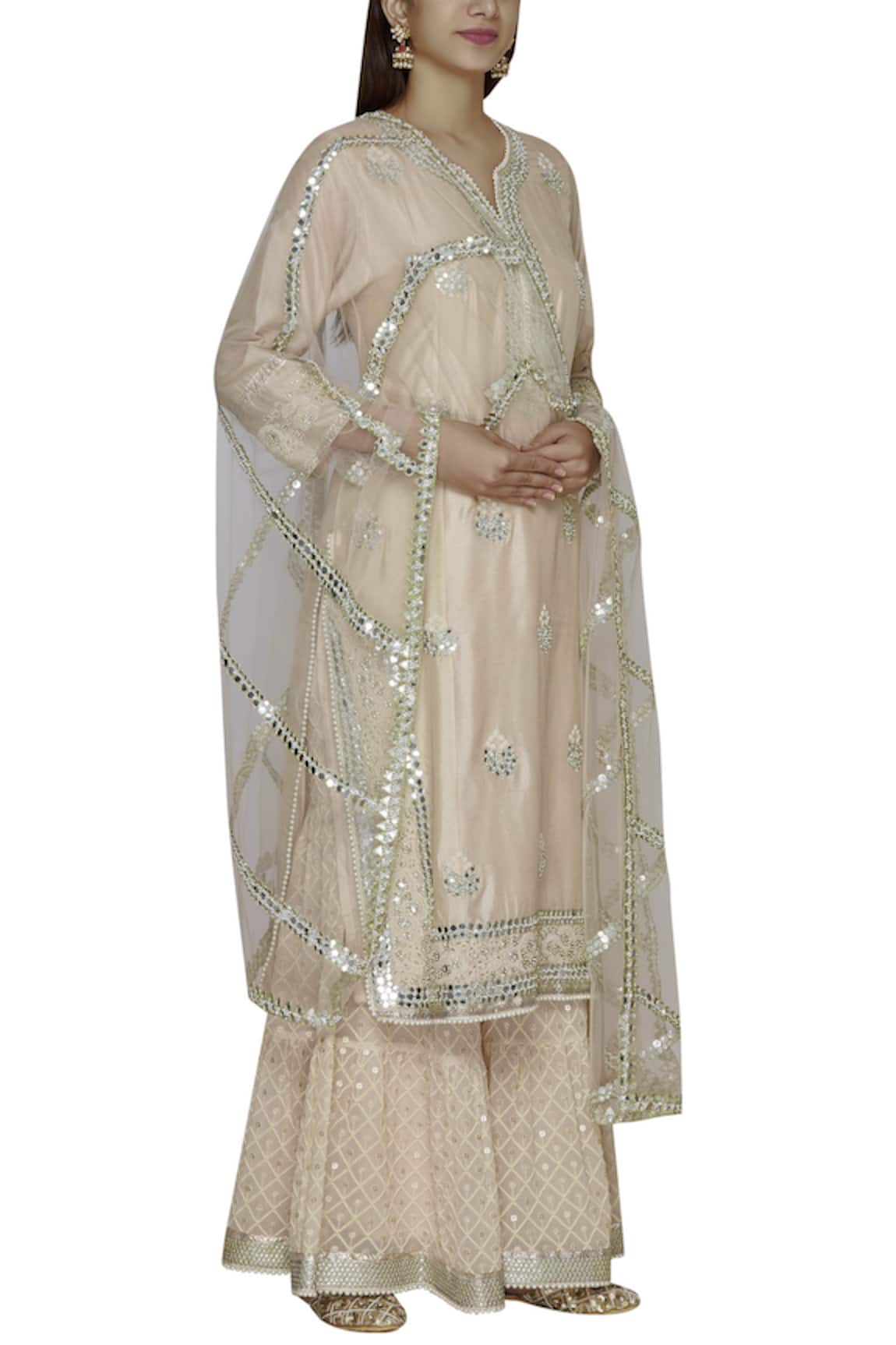 Aditi Beriwala Embellished Kurta Sharara Set