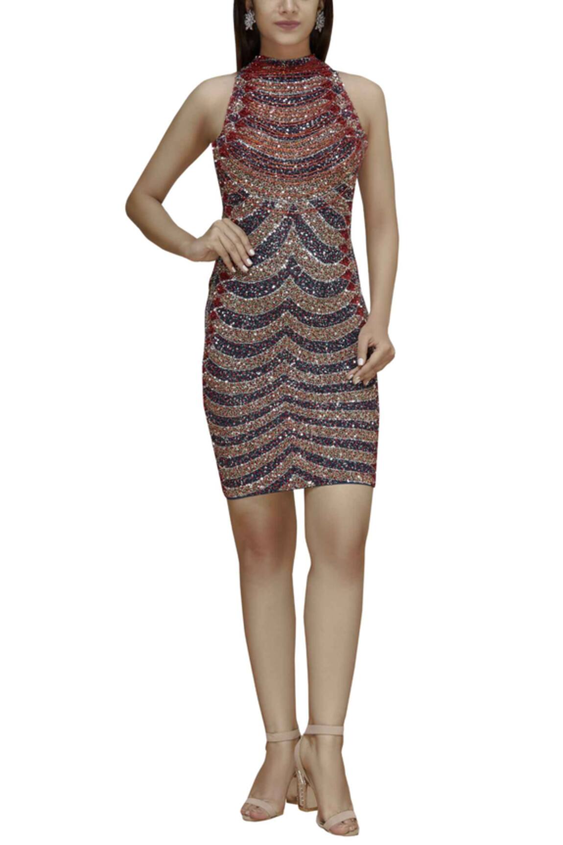 Chisel by Meghna Ramrakhiya Embellished Short Dress