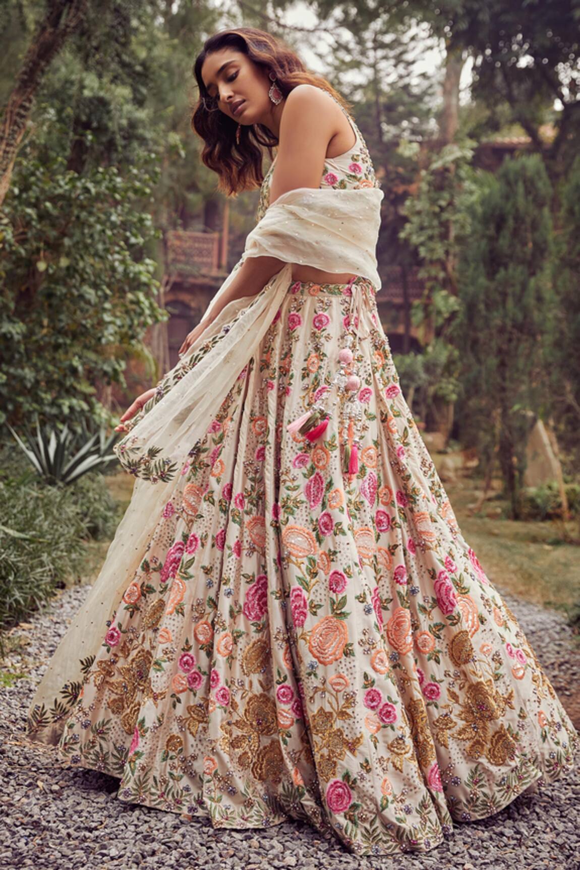 Seema Gujral Embroidered Lehenga Set
