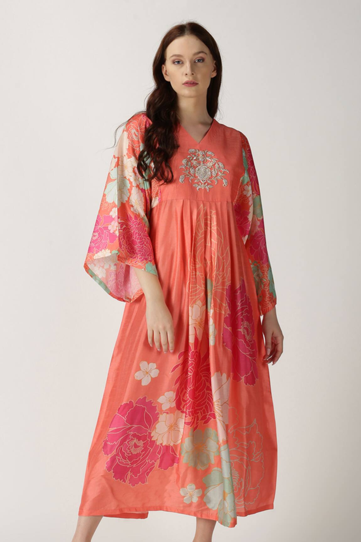 Archana Shah Printed Silk Kurta 