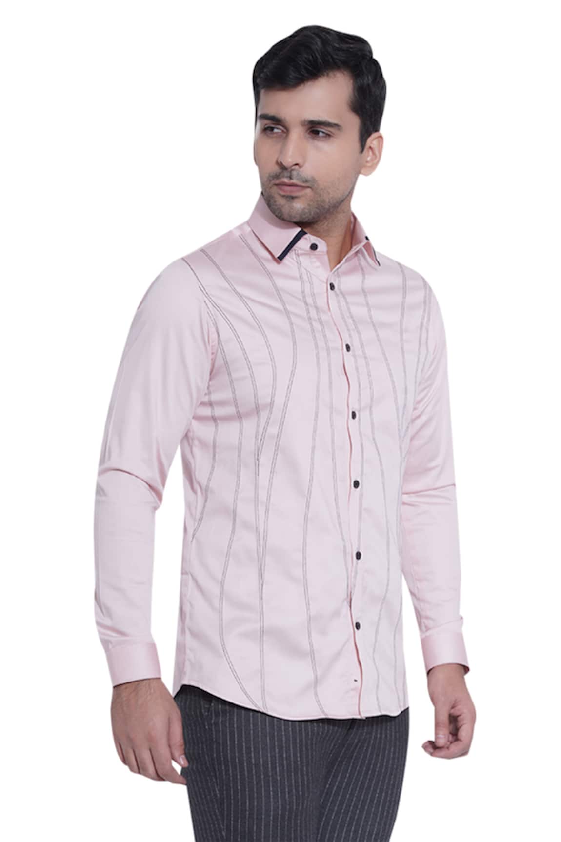 Abkasa Slim-Fit Cotton Shirt