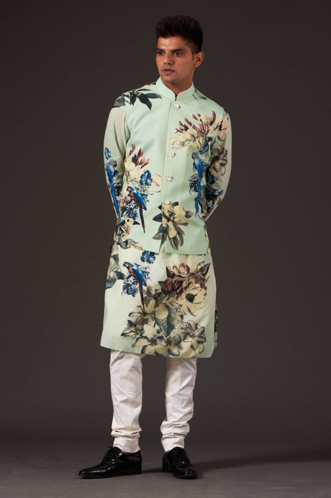 Balance by Rohit Bal Linen Printed Bundi 