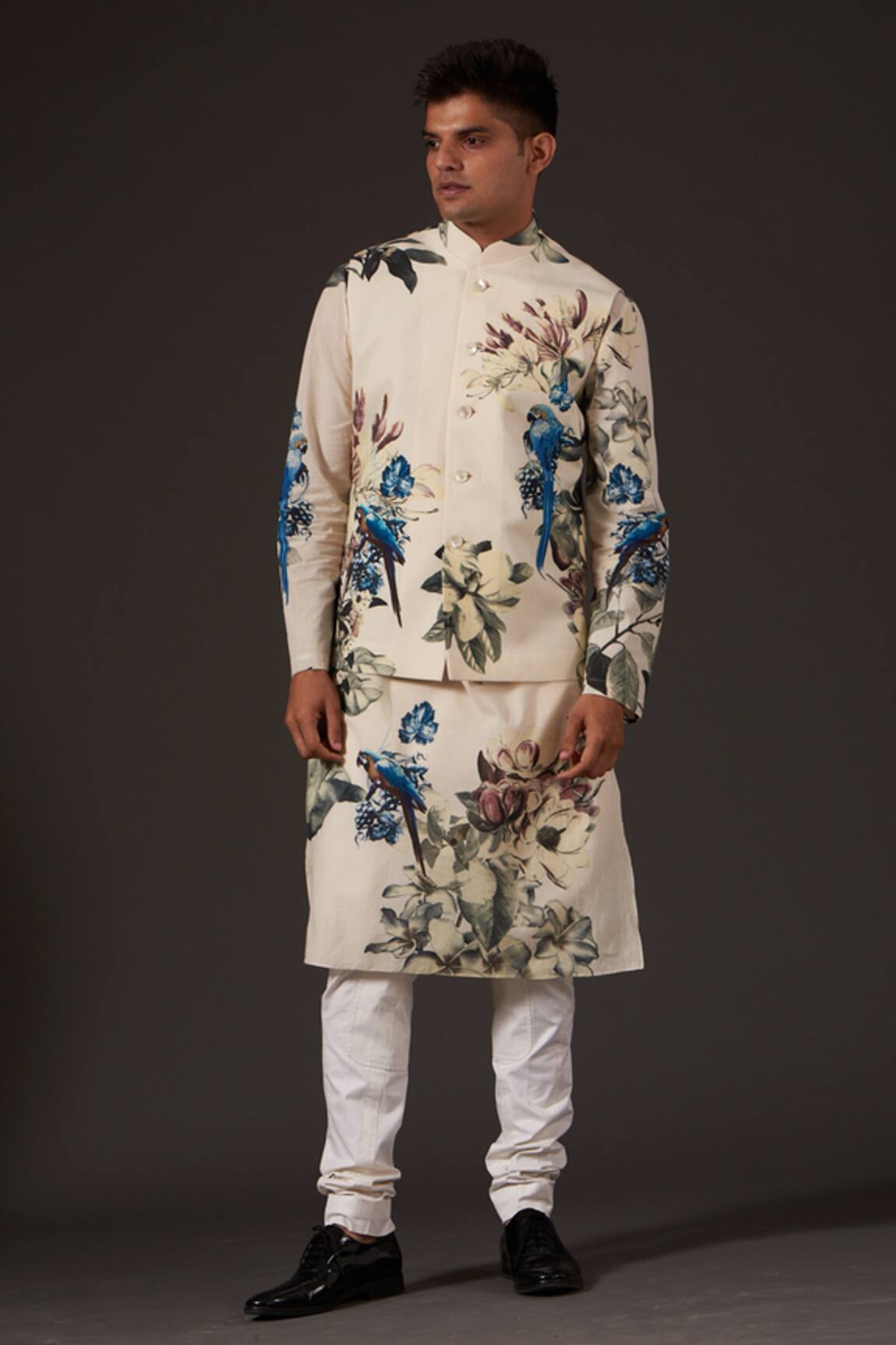 Balance by Rohit Bal Linen Printed Bundi 