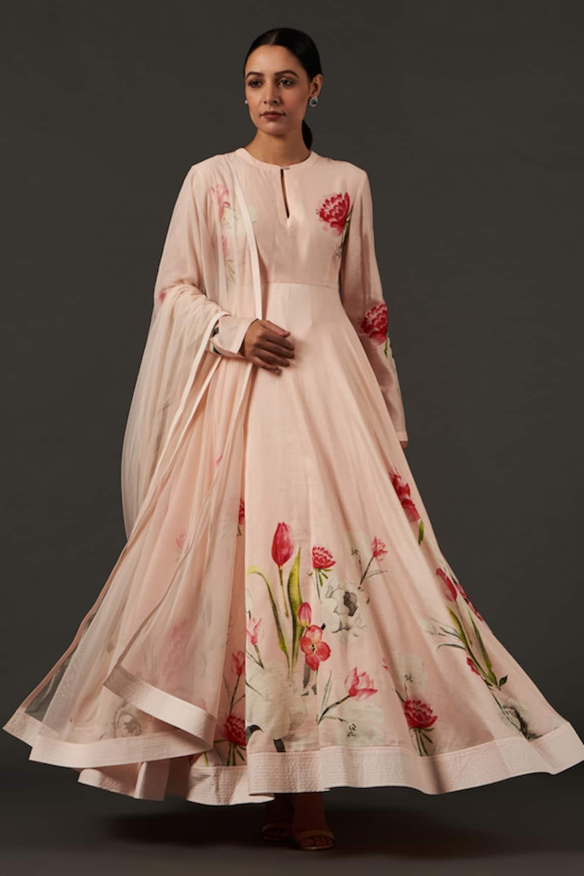 Rohit Bal Designs Pvt Ltd Floral Print Anarkali Set 