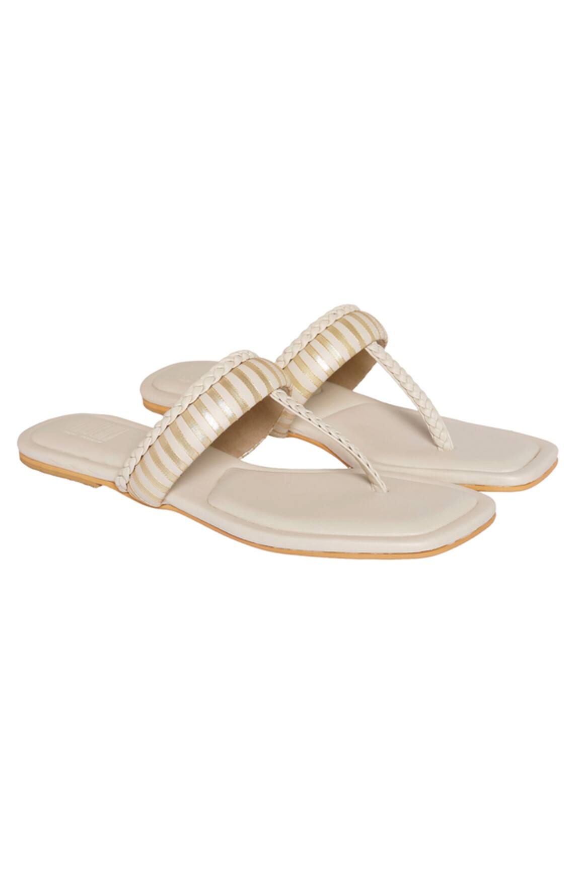 Veruschka By Payal Kothari Batasha T-Strap Flats
