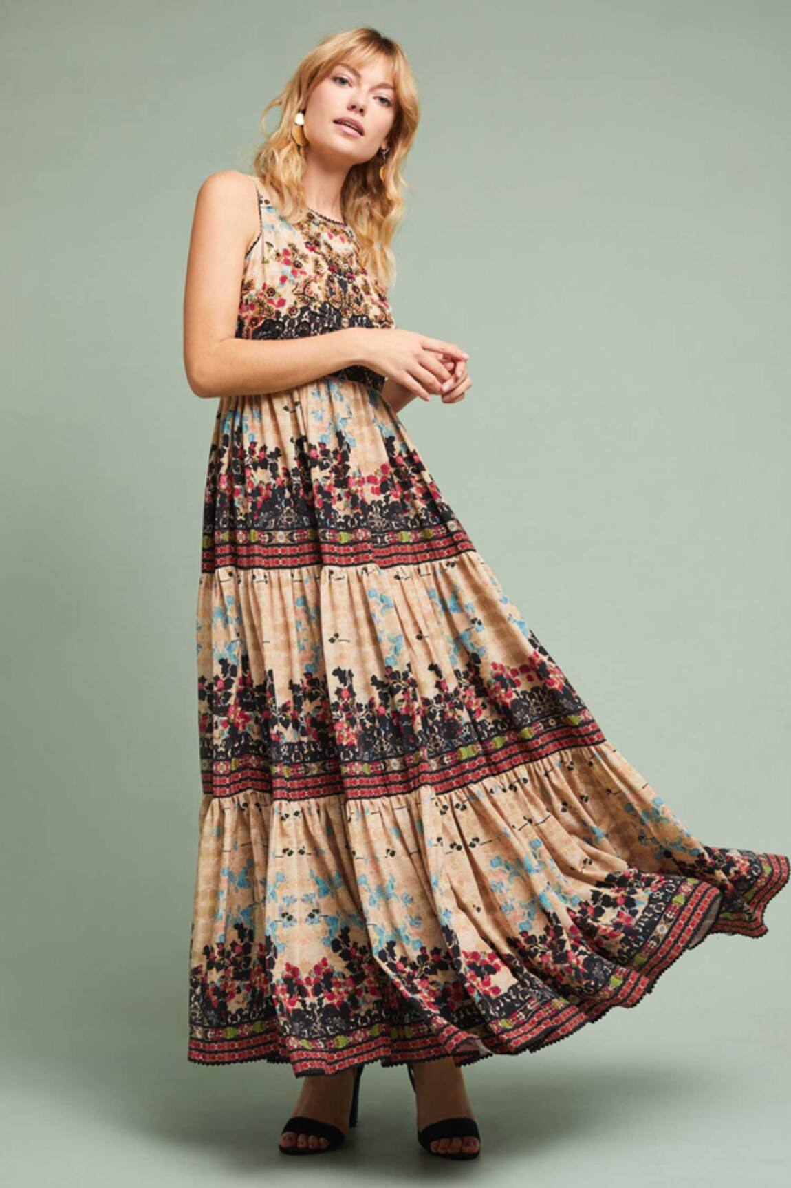 Bhanuni By Jyoti Floral Printed Gown