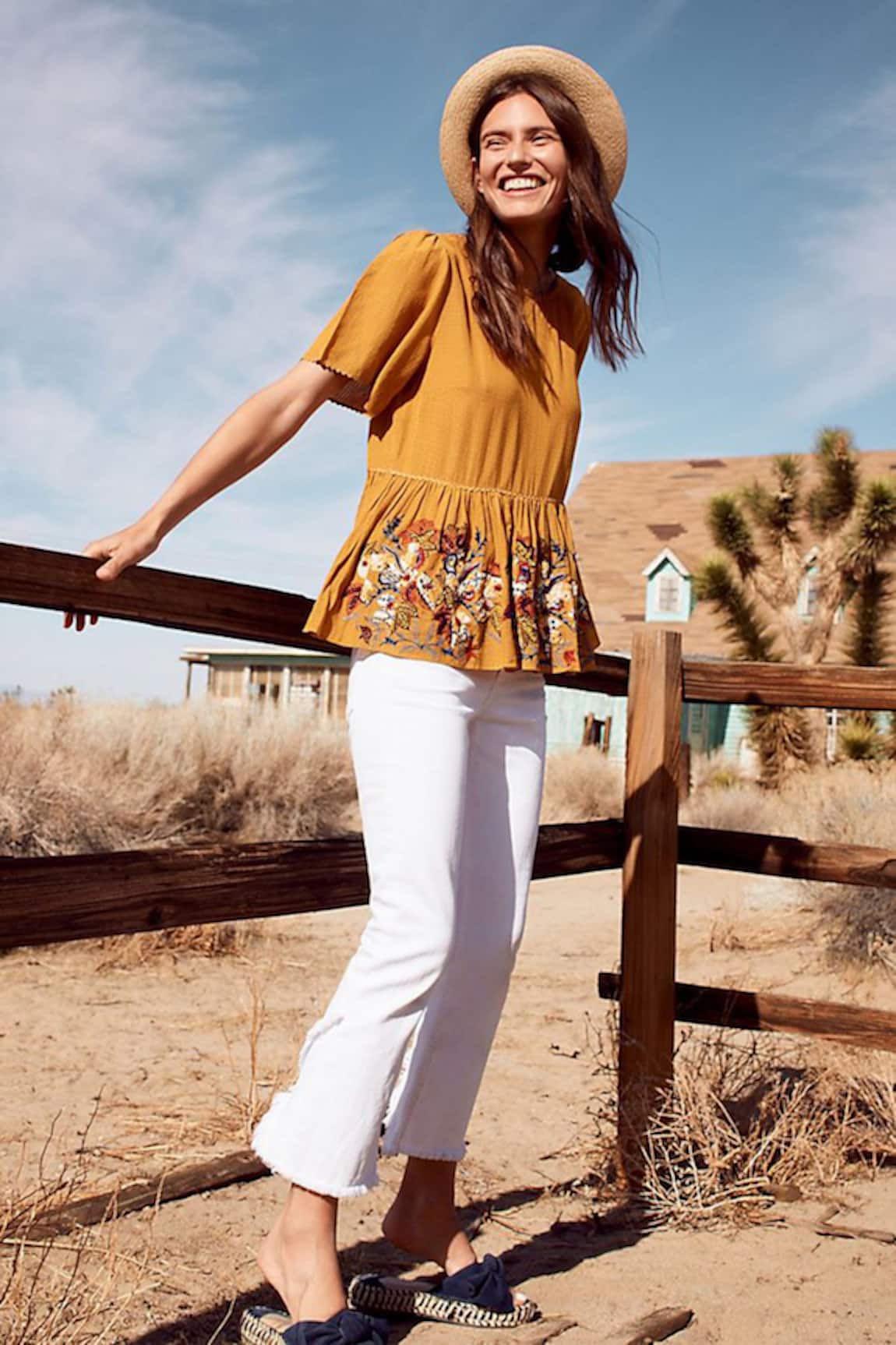 Bhanuni By Jyoti Embroidered Peplum Top 