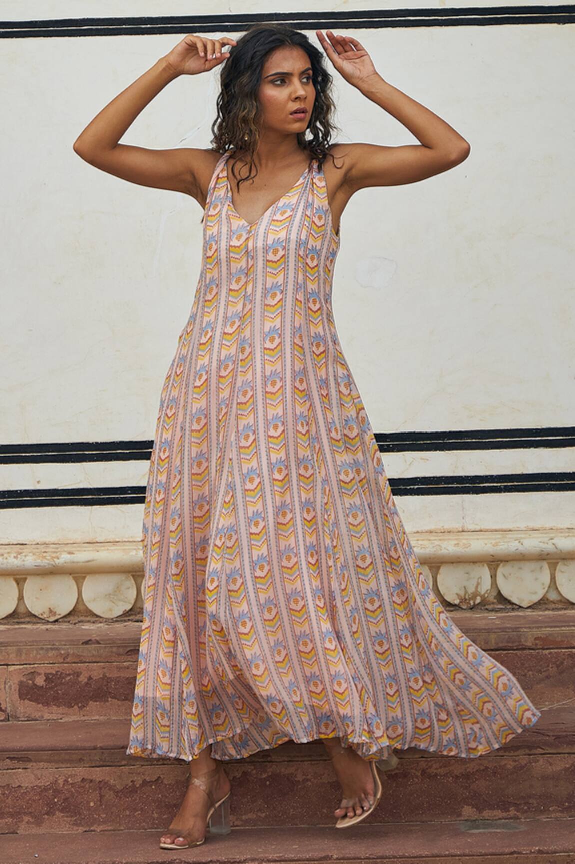 Baise Gaba Kasak Chiffon Dress
