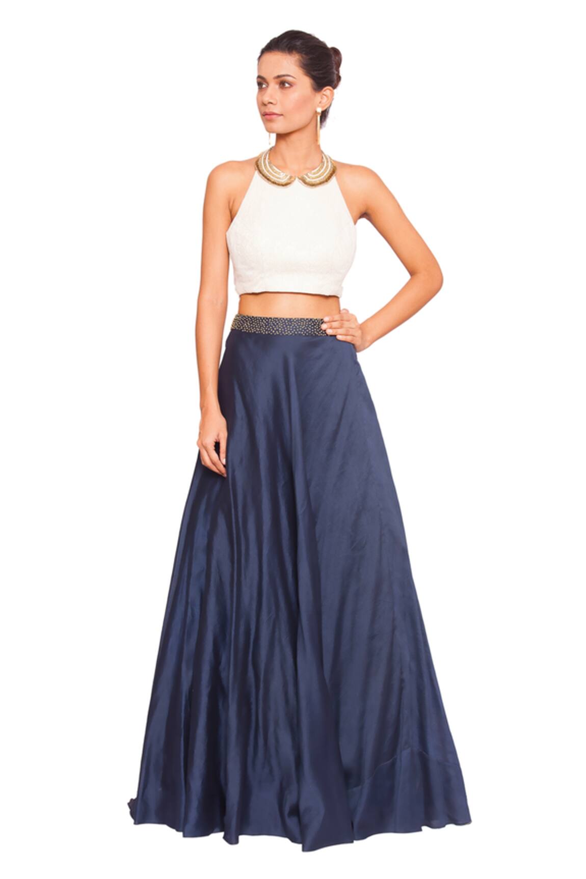 Salt And Spring Peter Pan Collar Blouse & Skirt Set 