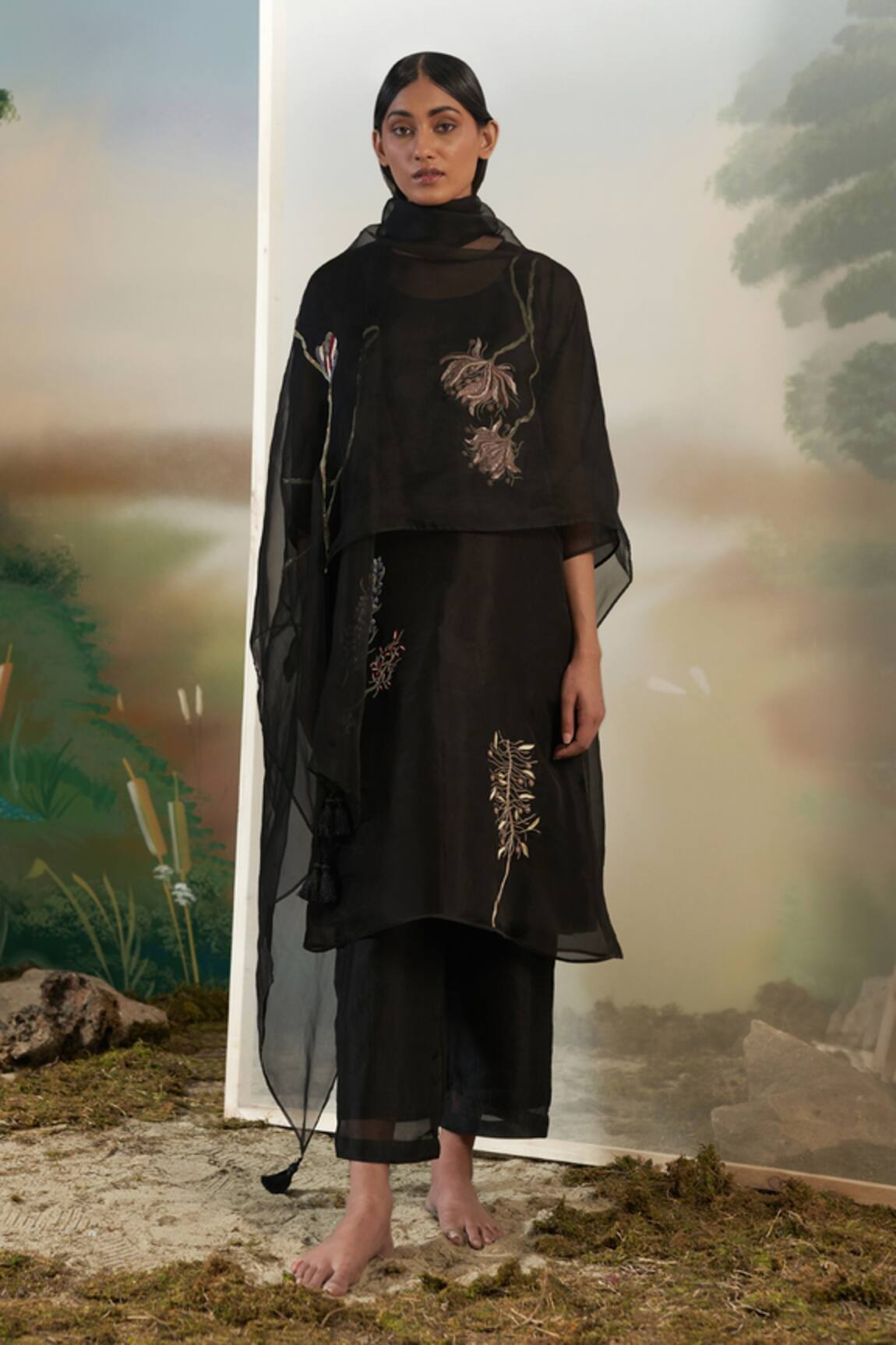 Febo6 Silk Organza Kurta Set