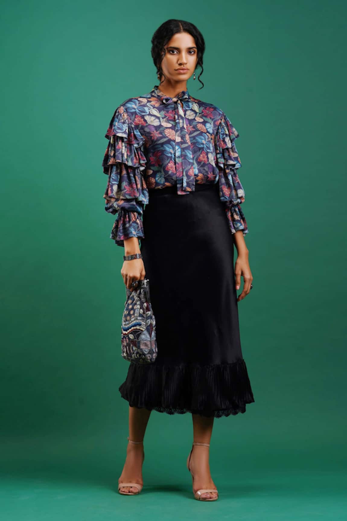 Nidhi Yasha Ruffled Skirt