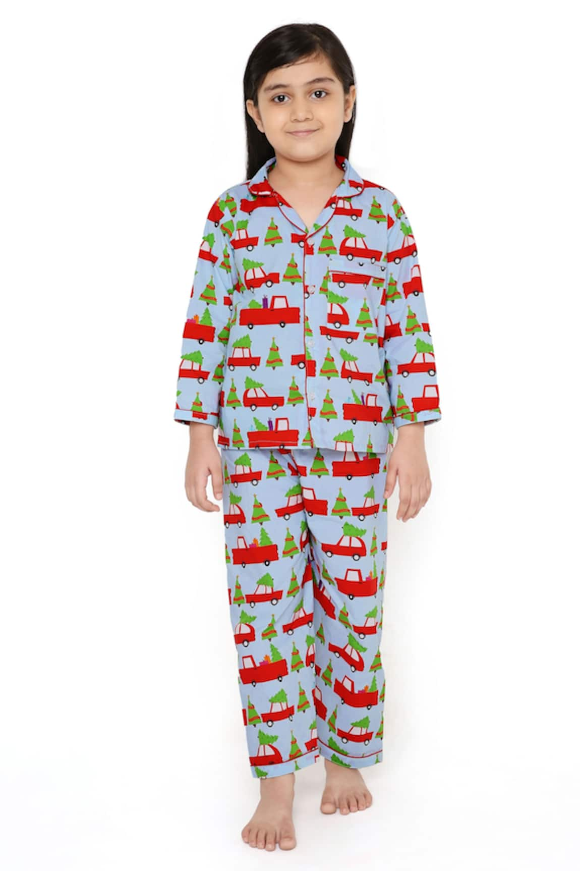 Knitting Doodles Cotton Printed Night Suit