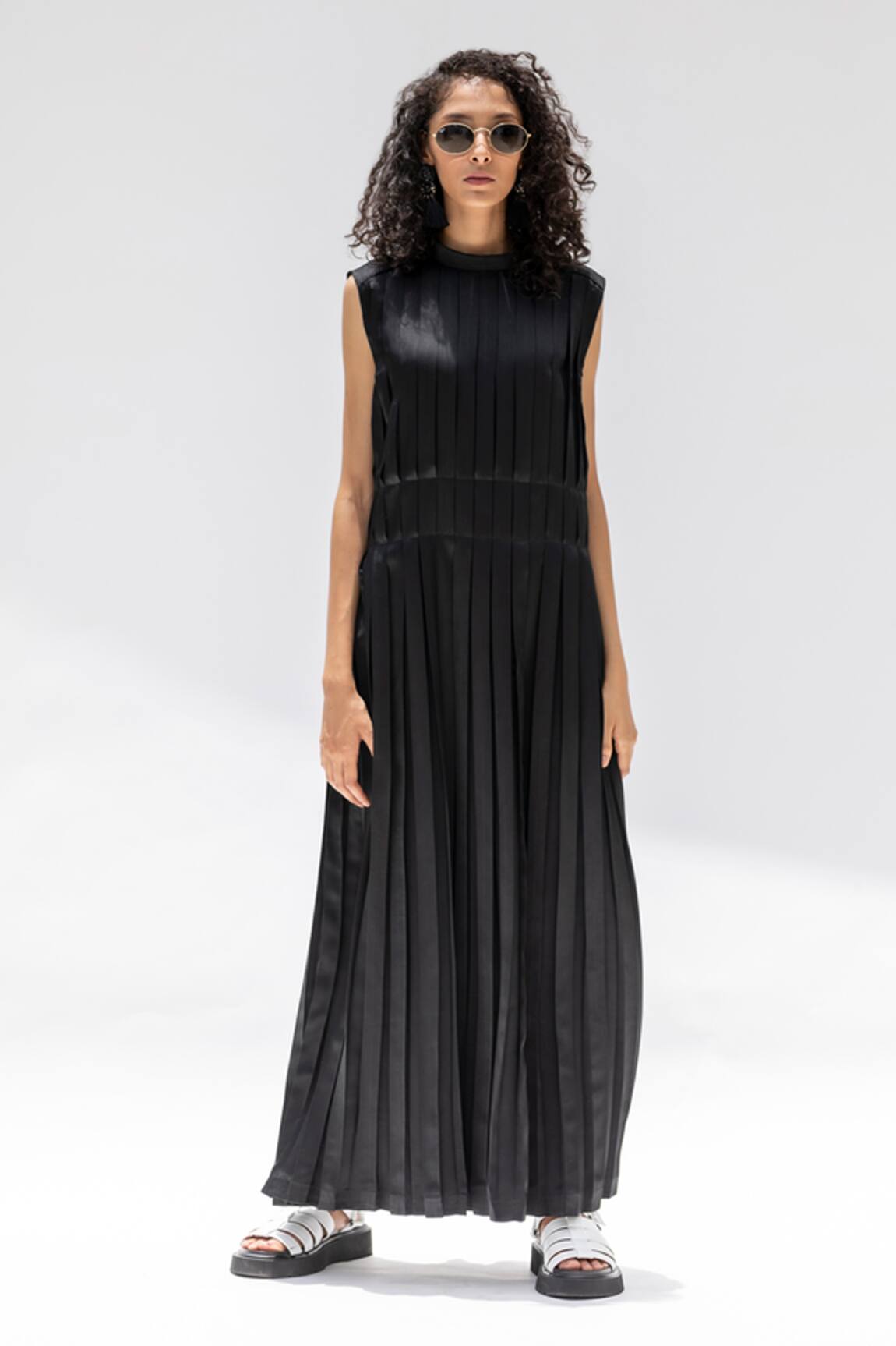 Corpora Studio Marazzo Silk Pleated Dress 