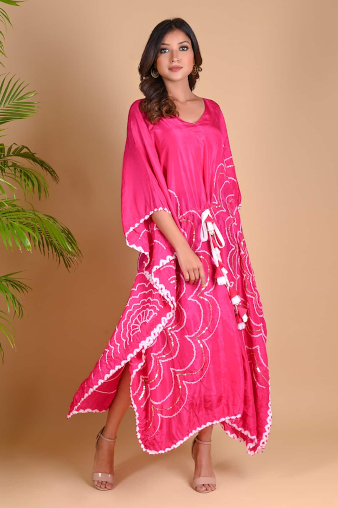 Dyelogue Bandhani Kaftan 