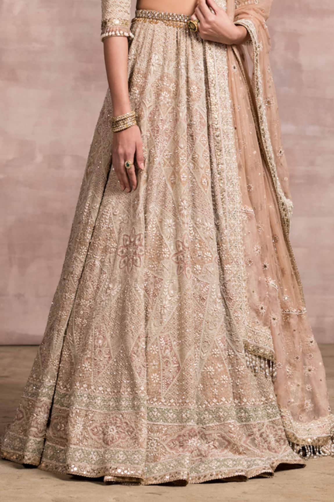 Georgette pink Designer Chikankari Work Lehenga Partywear Lehenga