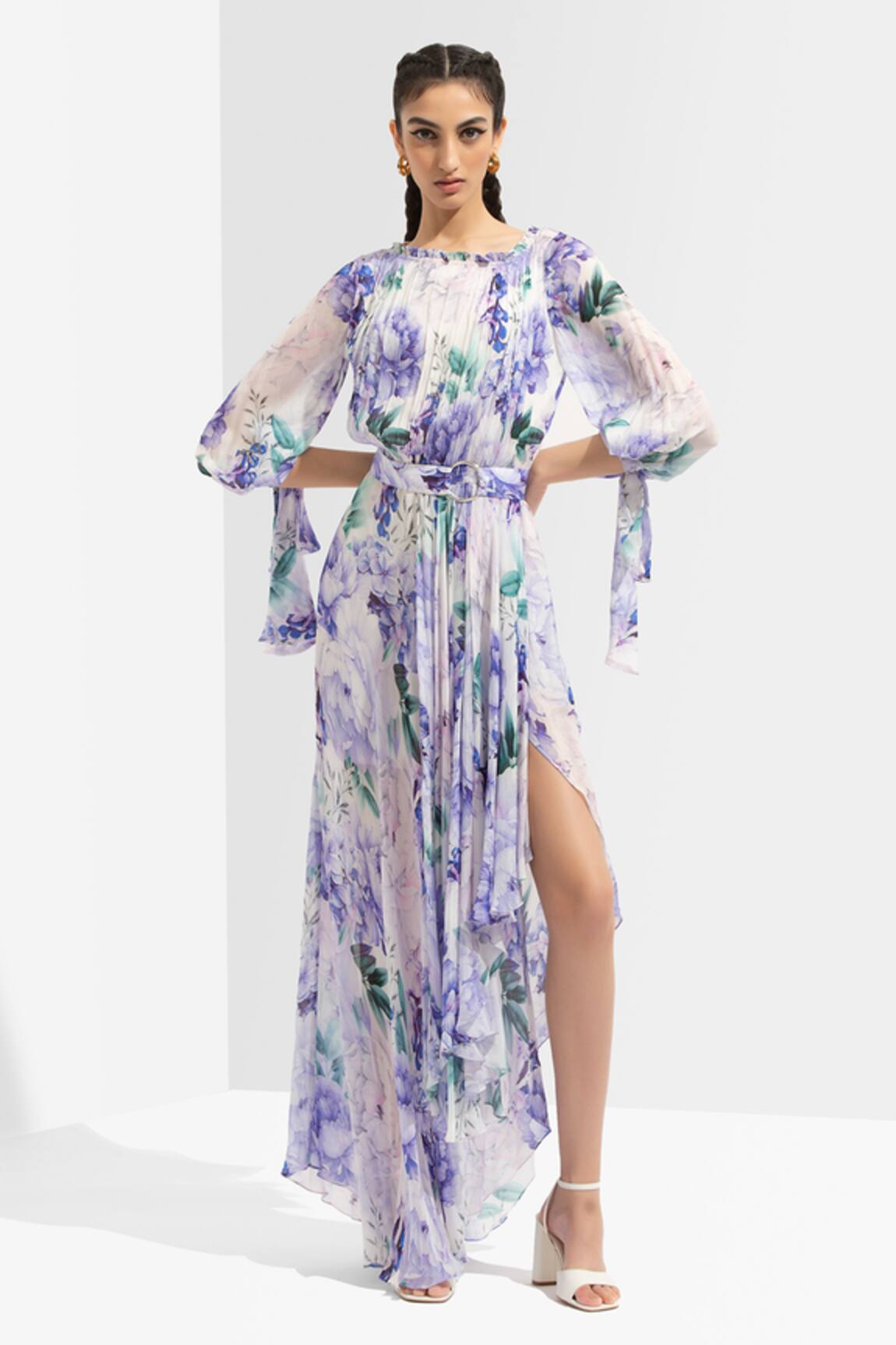 Mandira Wirk Resort Floral Print Dress