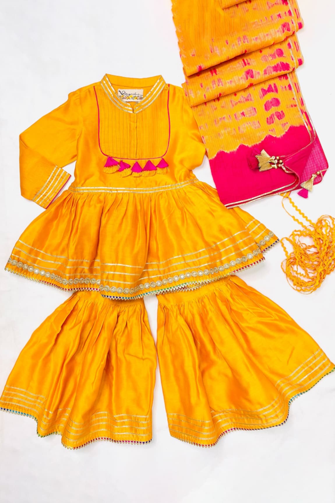 Bagichi Peplum Kurta Sharara Set