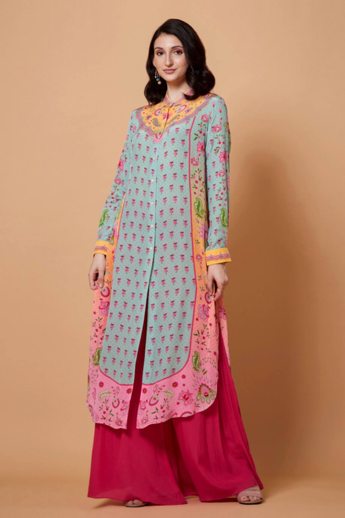 Siddhartha Bansal Crepe Printed Tunic 