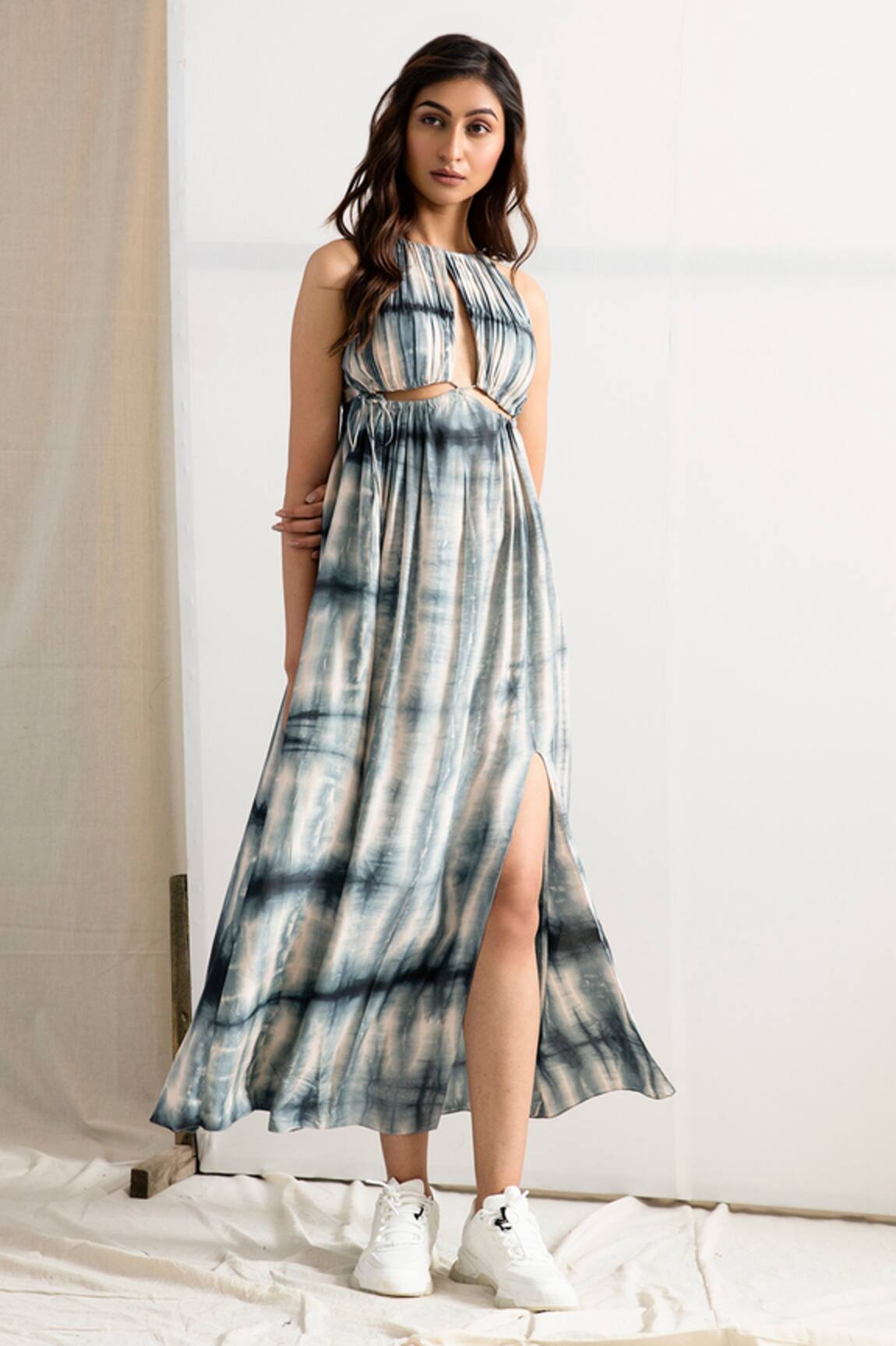Bohame Carla Tie Dye Slit Dress