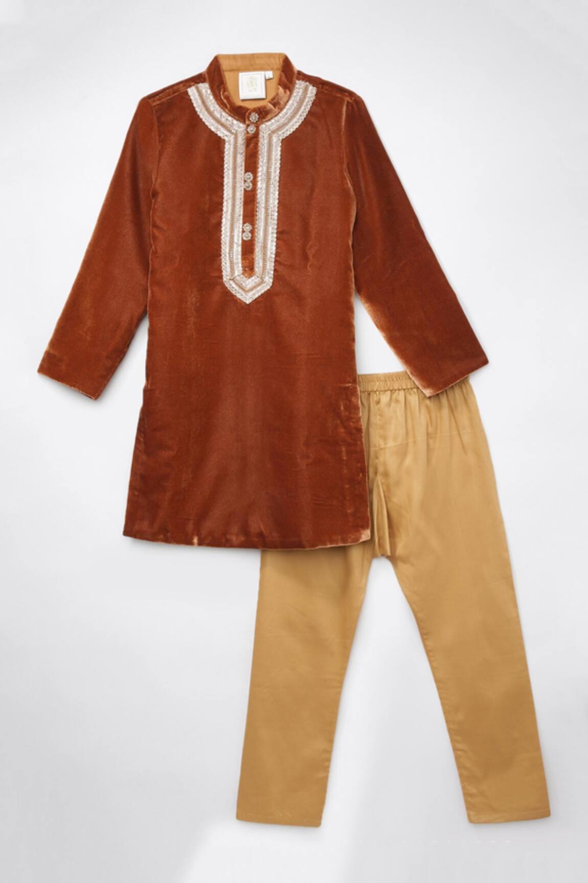 Byb Premium Mandarin Collar Kurta Set