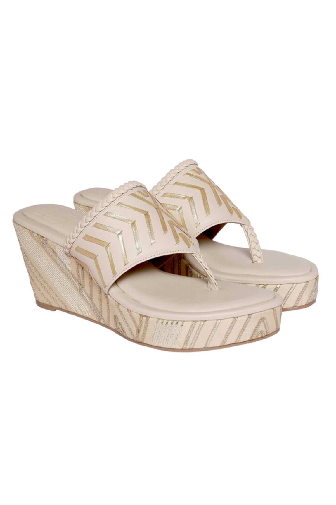 Veruschka By Payal Kothari Chamcham Slip On Wedges