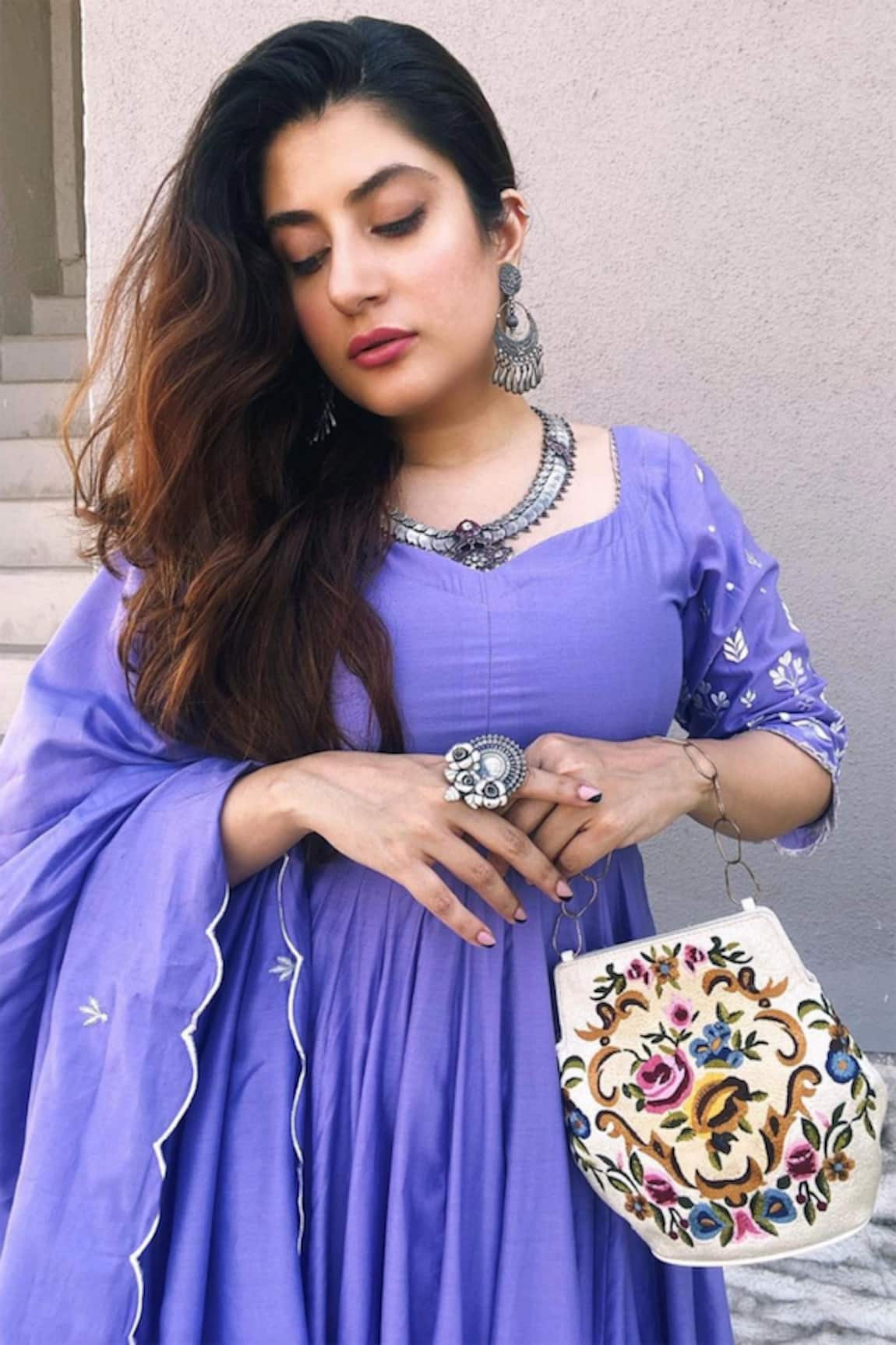 The Leather Garden Floral Embroidered Handbag