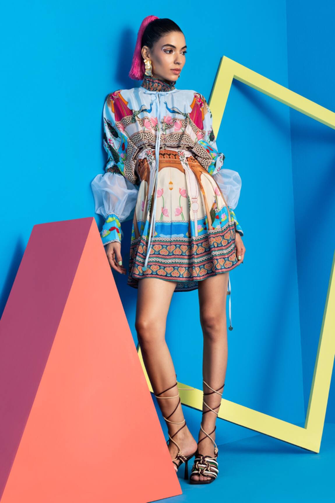 Limerick By Abirr N' Nanki Chiara Pots Printed Dress