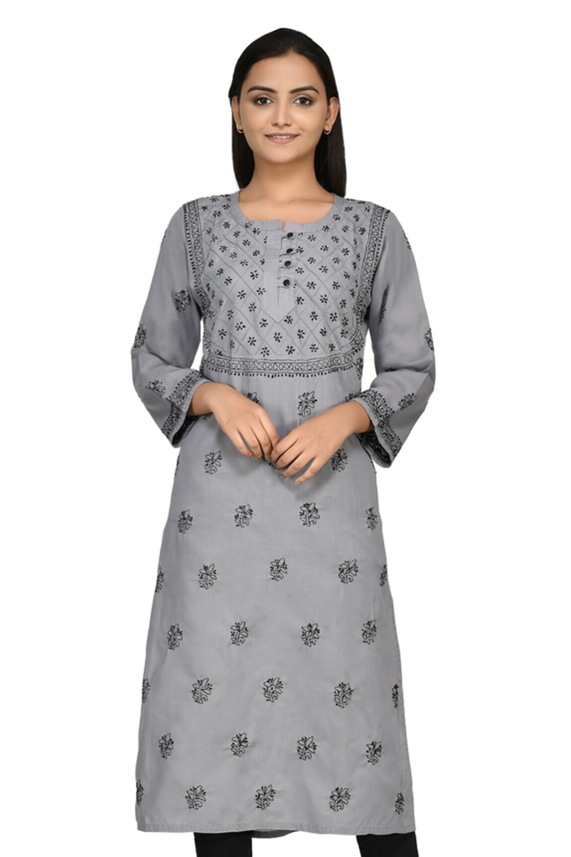 The Chikankarists Cotton Chikankari Kurta