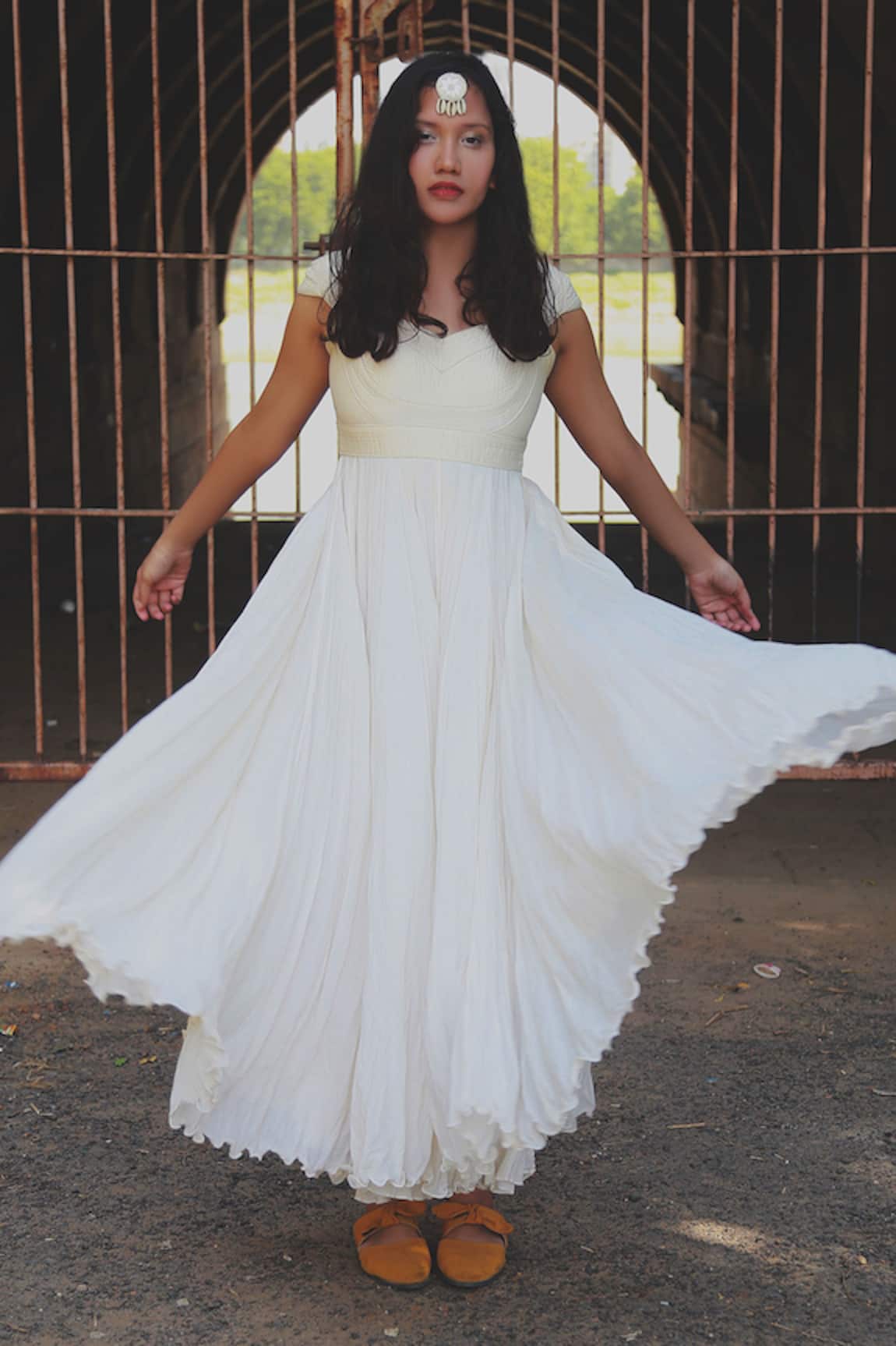 Chambray & CO. Empire Waist Flared Dress