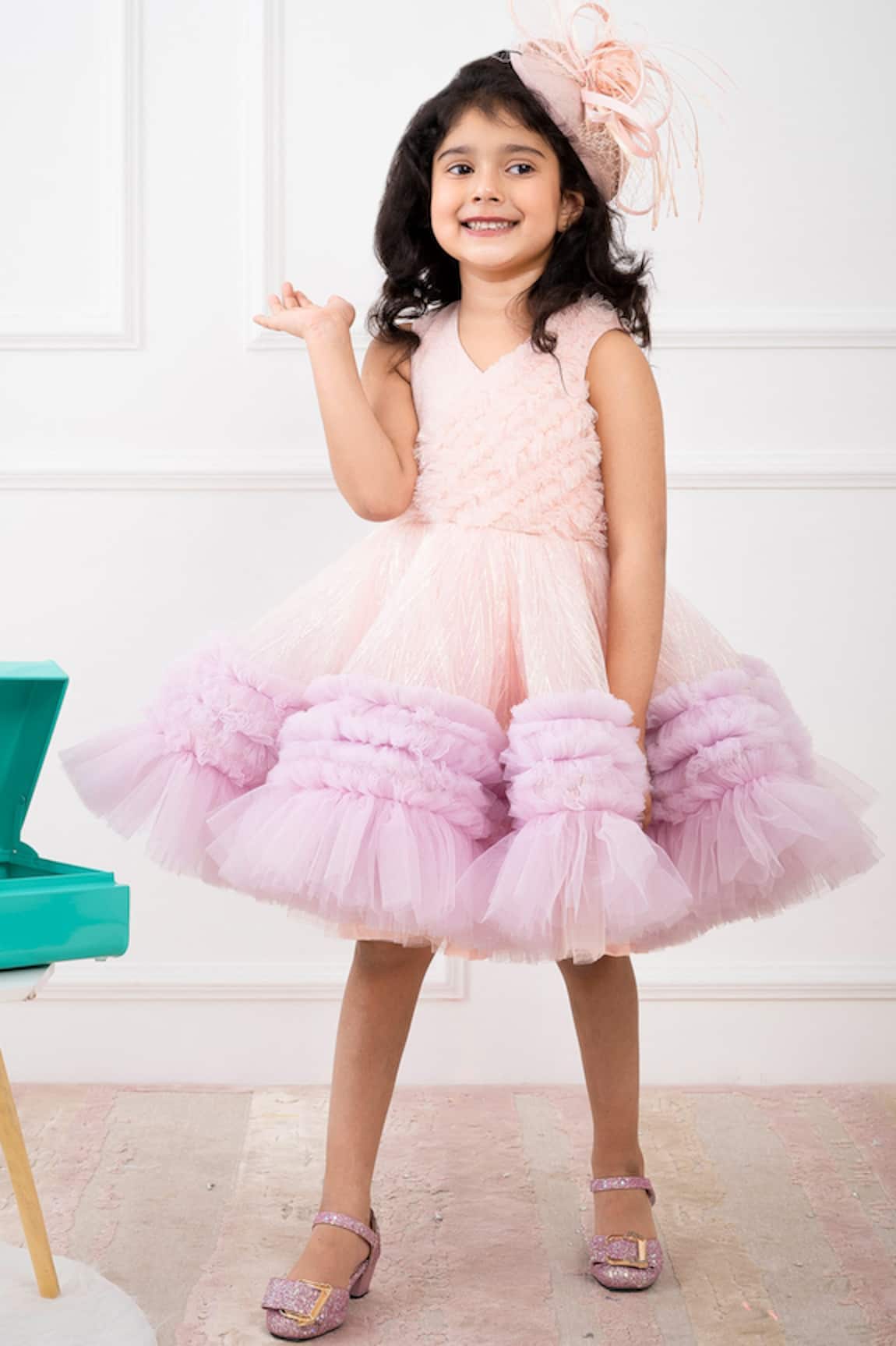 Hoity Moppet Ruffle Fit & Flare Dress