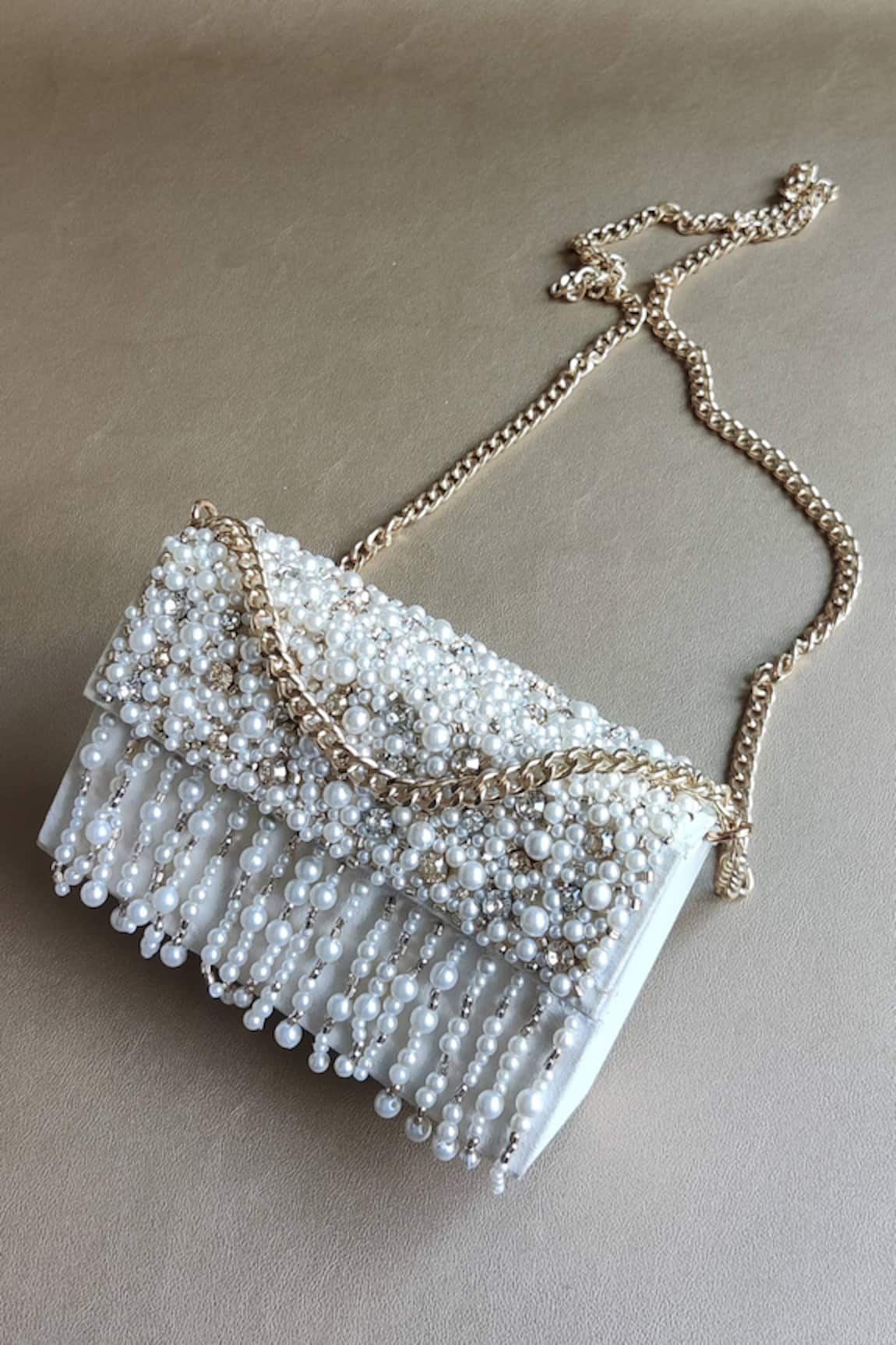 Plode Charmer Embellished Clutch With Chain