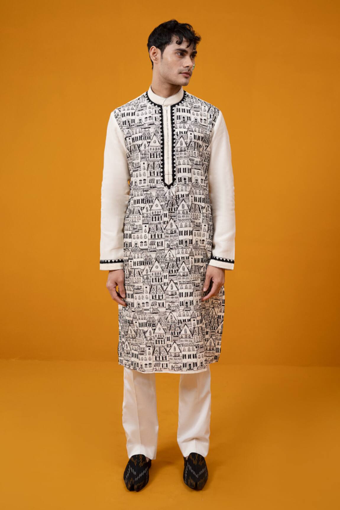 Wabi Sabi By Anshum-Ritesh Cityscape Kurta Set