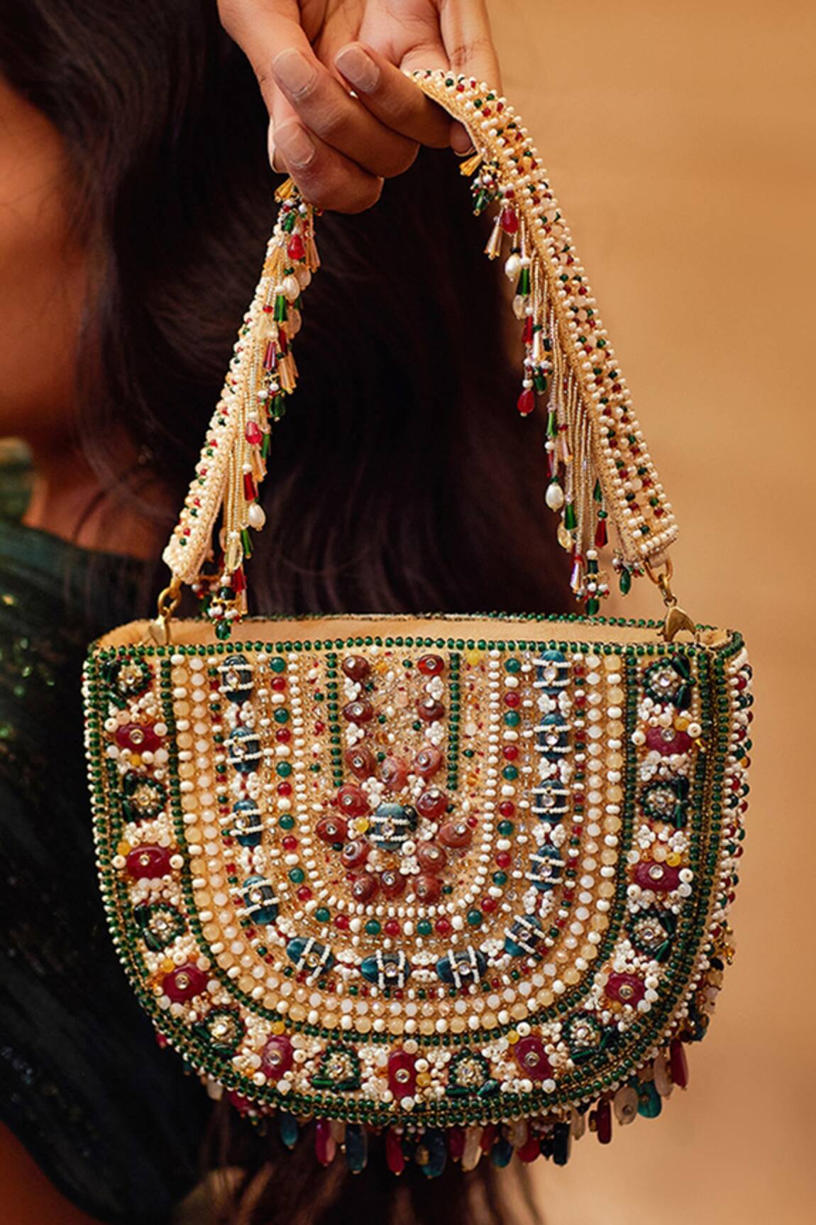 Lovetobag Amara Moon Clutch With Handle 