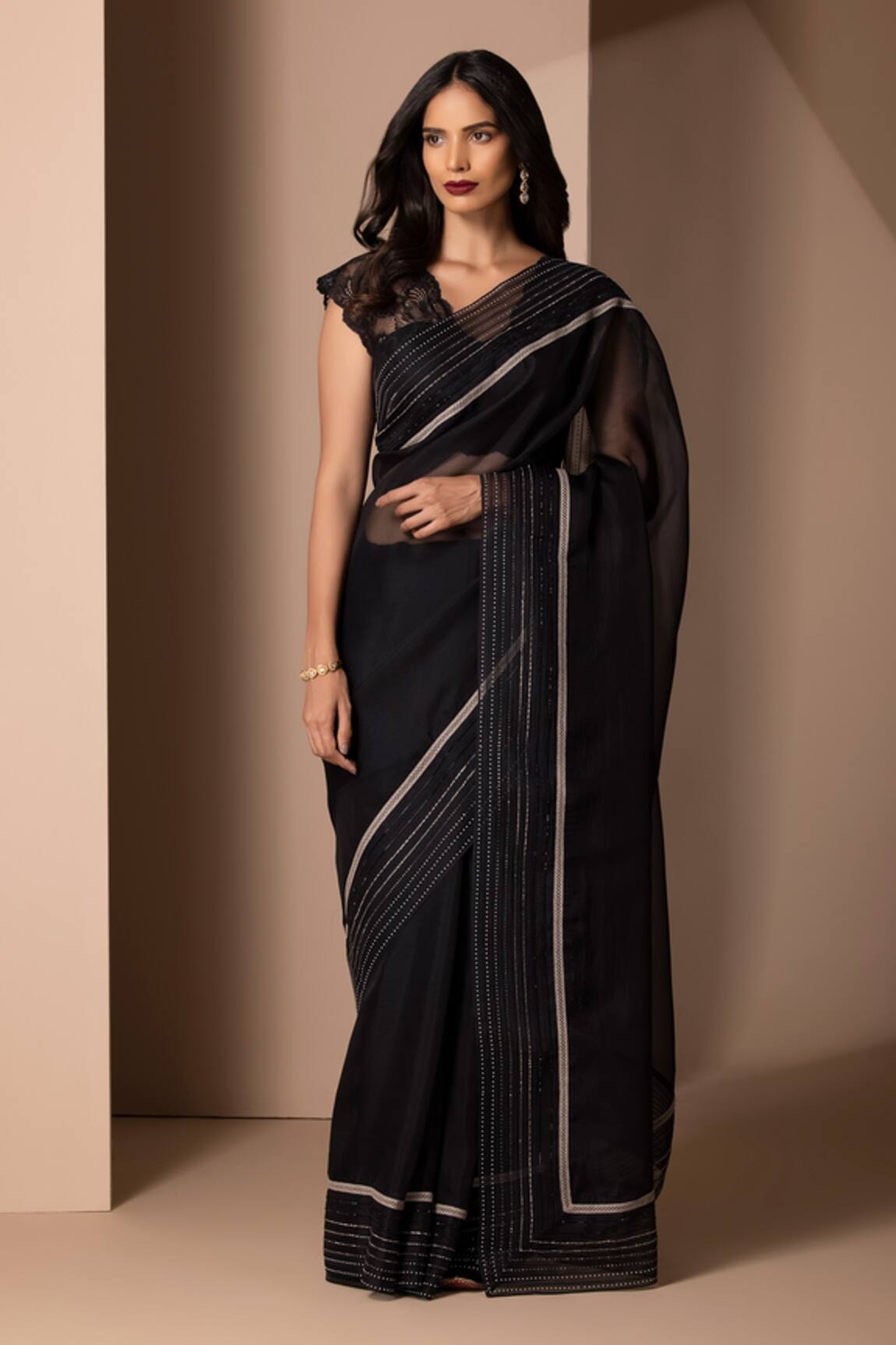 Chhaya Mehrotra Organza Saree with Blouse