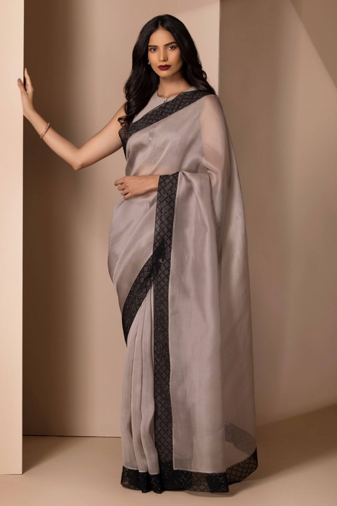 Chhaya Mehrotra Organza Saree with Blouse