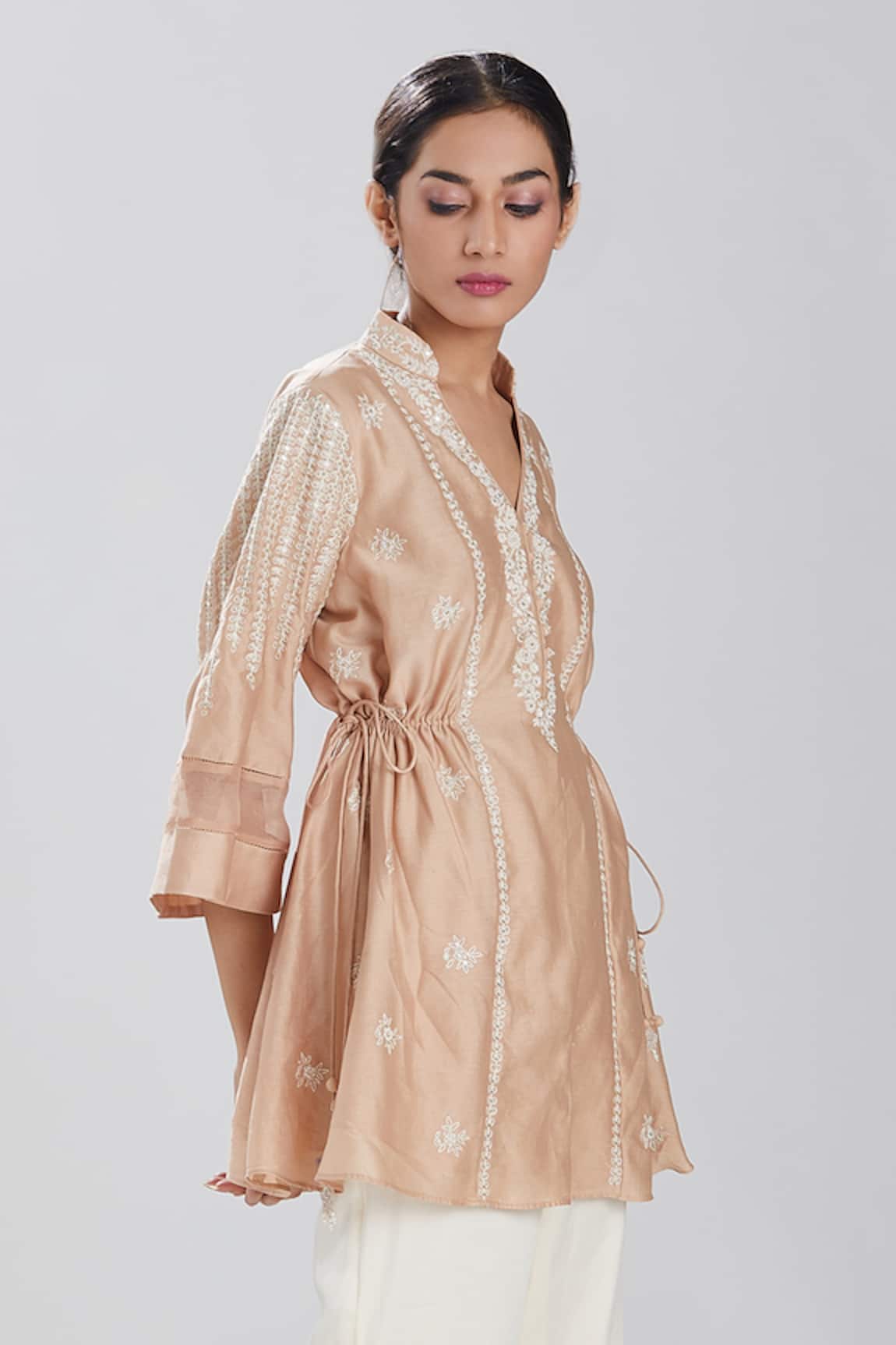 Megha Bansal Silk Chanderi Kurta 