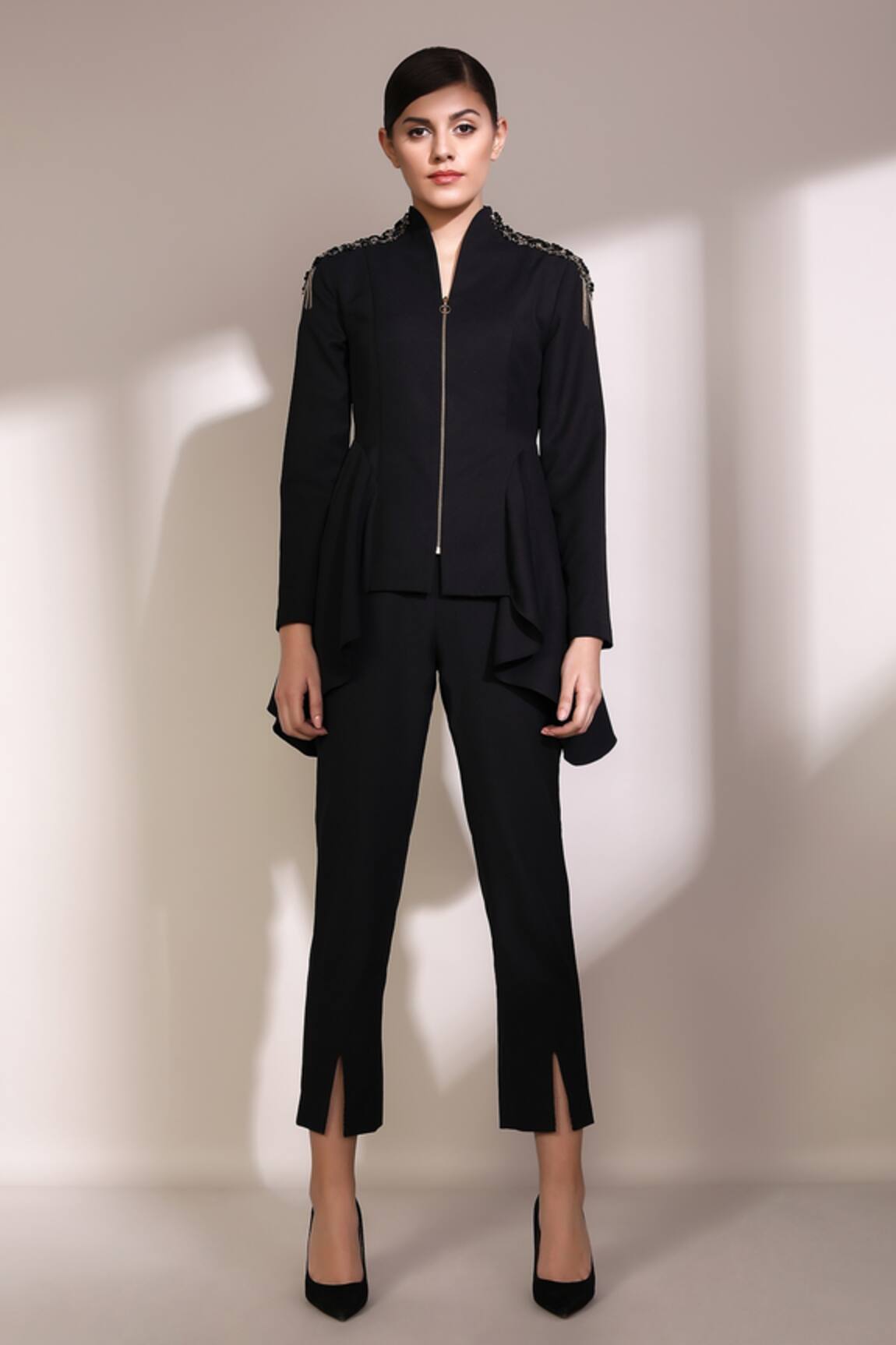 Label Deepika Nagpal Top & Slit Pant Set