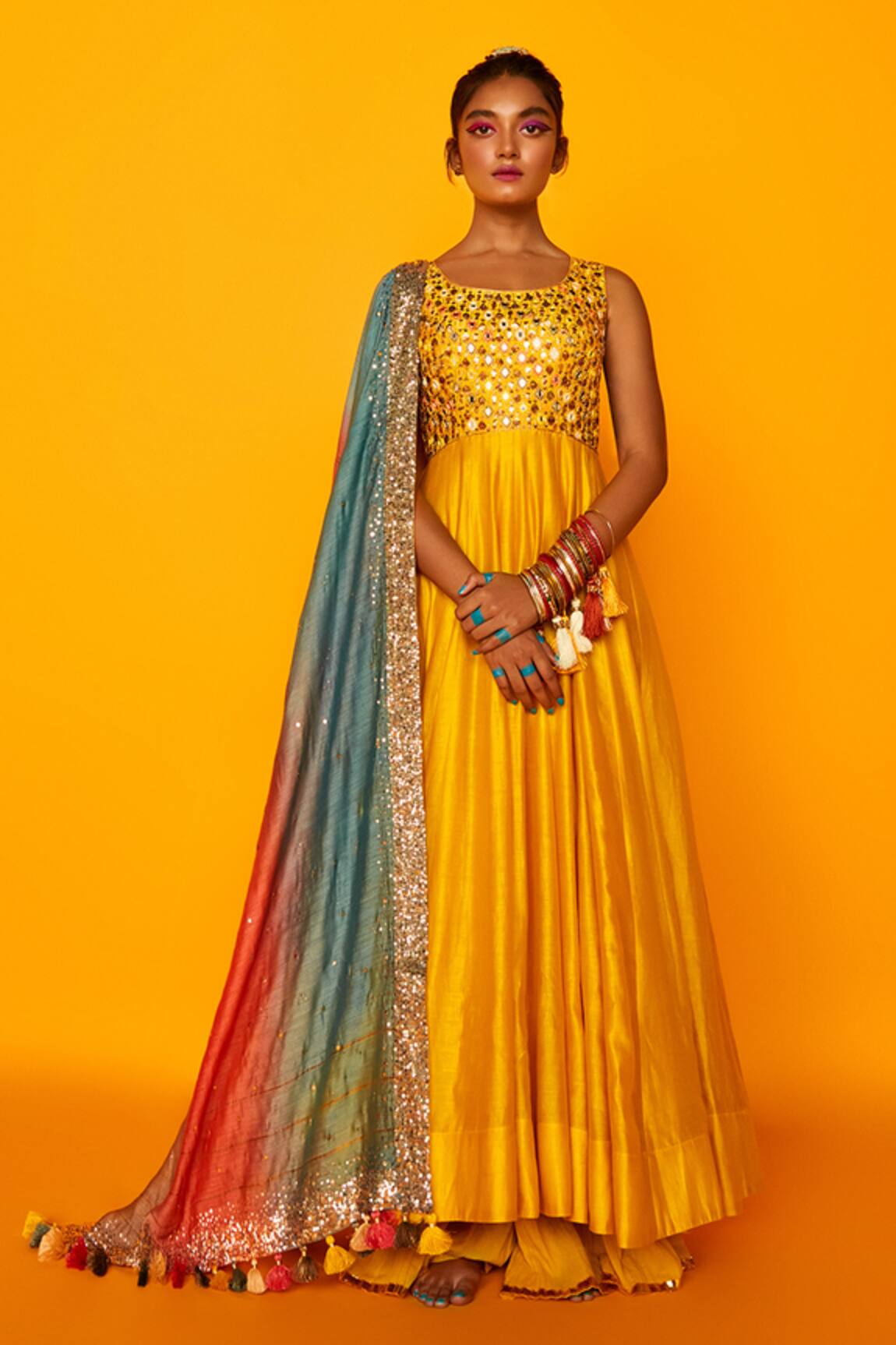 Loka By Veerali Raveshia Freya Anarkali Sharara Set