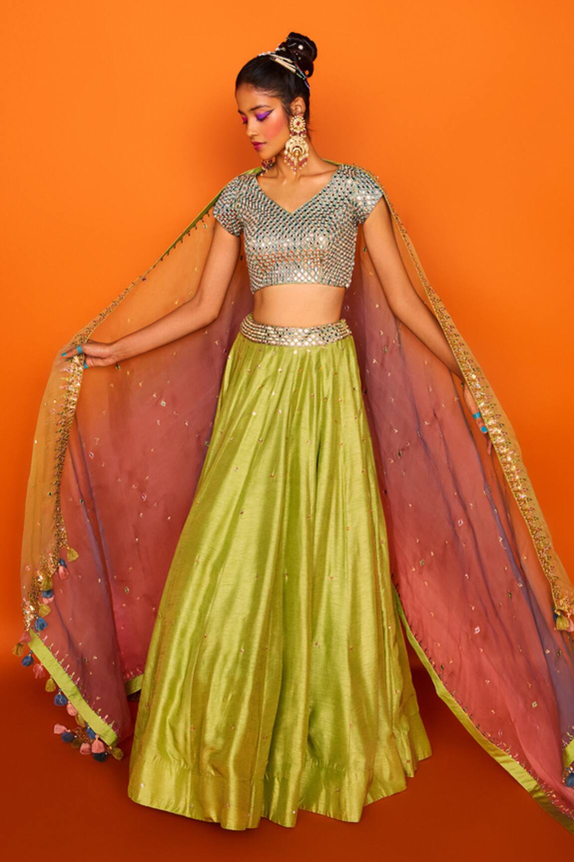 Loka By Veerali Raveshia Chhayanat Bridal Lehenga Set