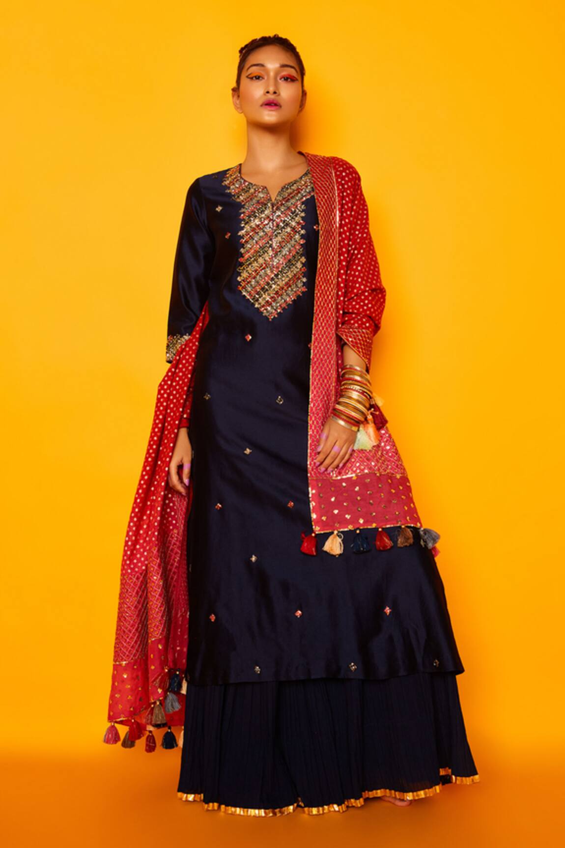 Loka By Veerali Raveshia Antra Kurta Sharara Set