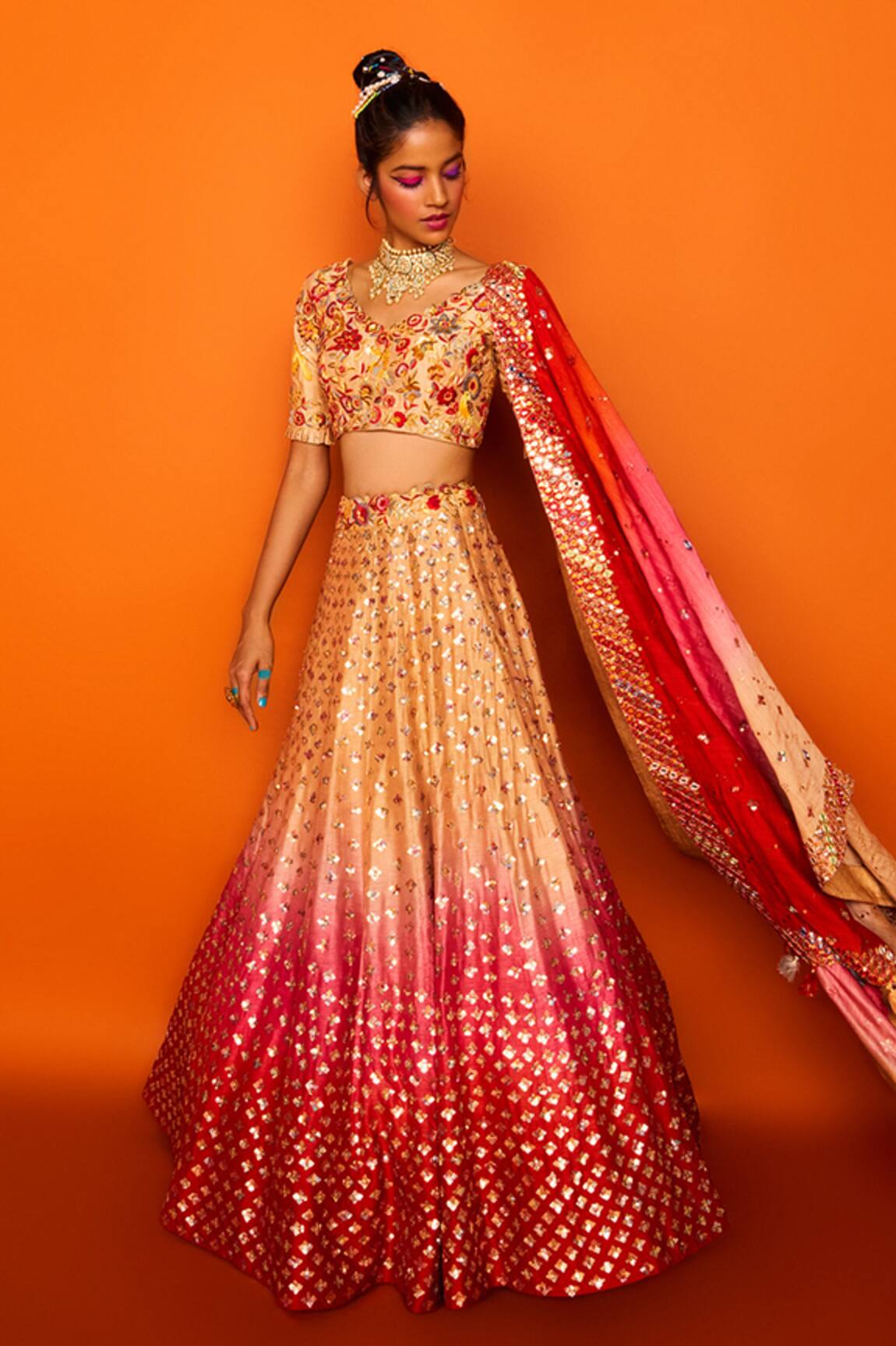 Loka By Veerali Raveshia Alhaiya Bridal Lehenga Set