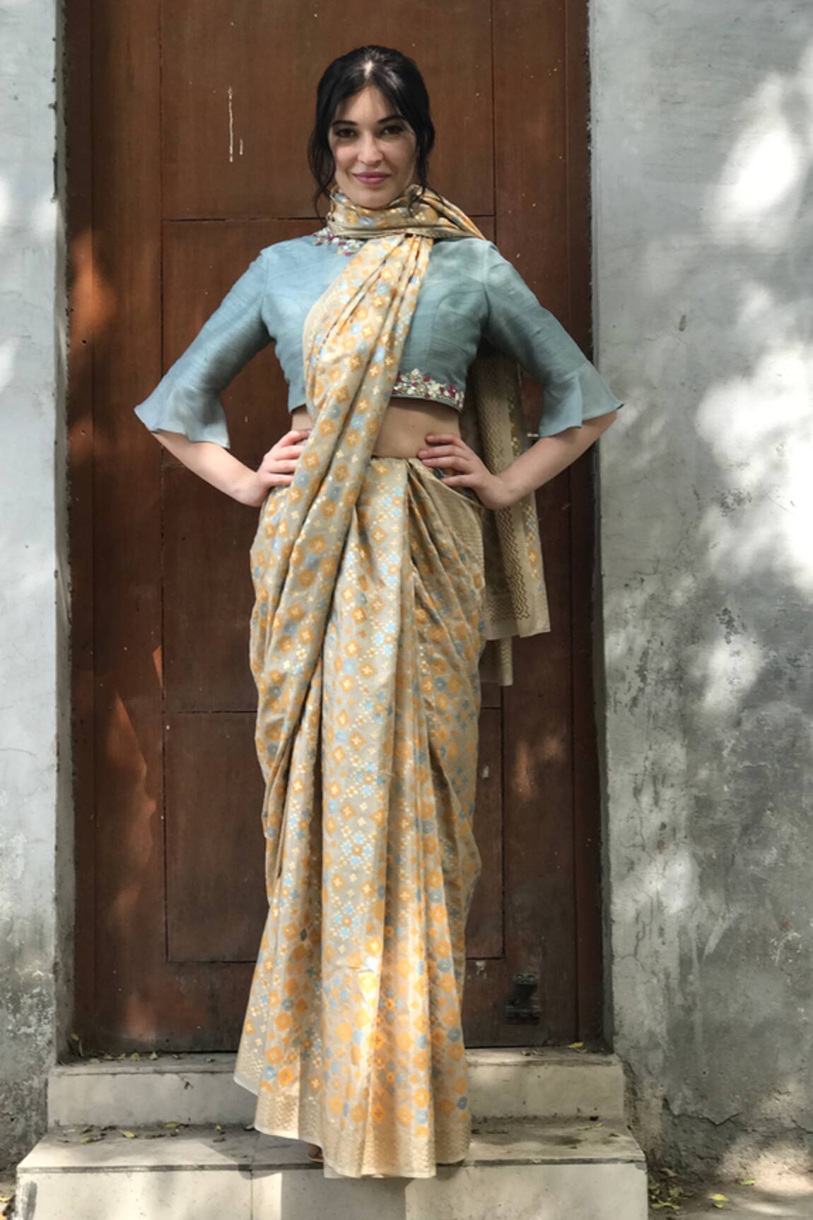 I am Design Printed Saree set