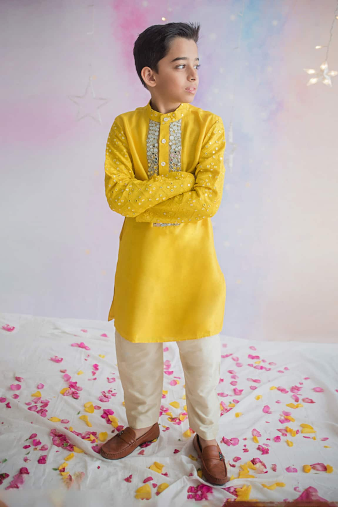 Pa:Paa Silk Embellished Kurta & Pant