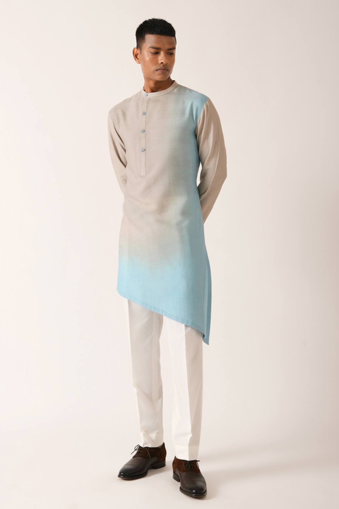 Dhruv Vaish Cotton Silk Kurta Set 
