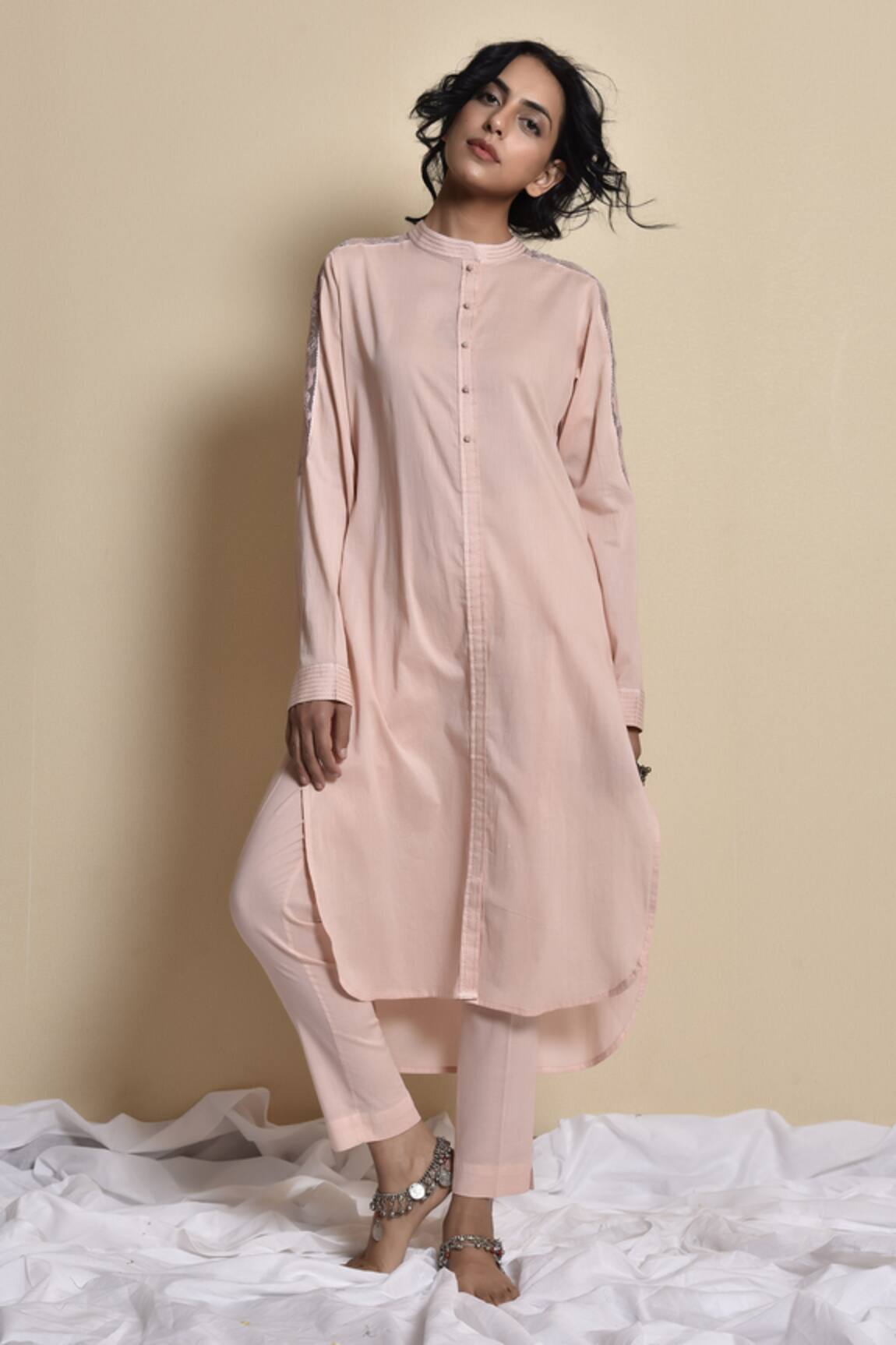 Kanika Sharma Hand Embroidered Kurta Pant Set 