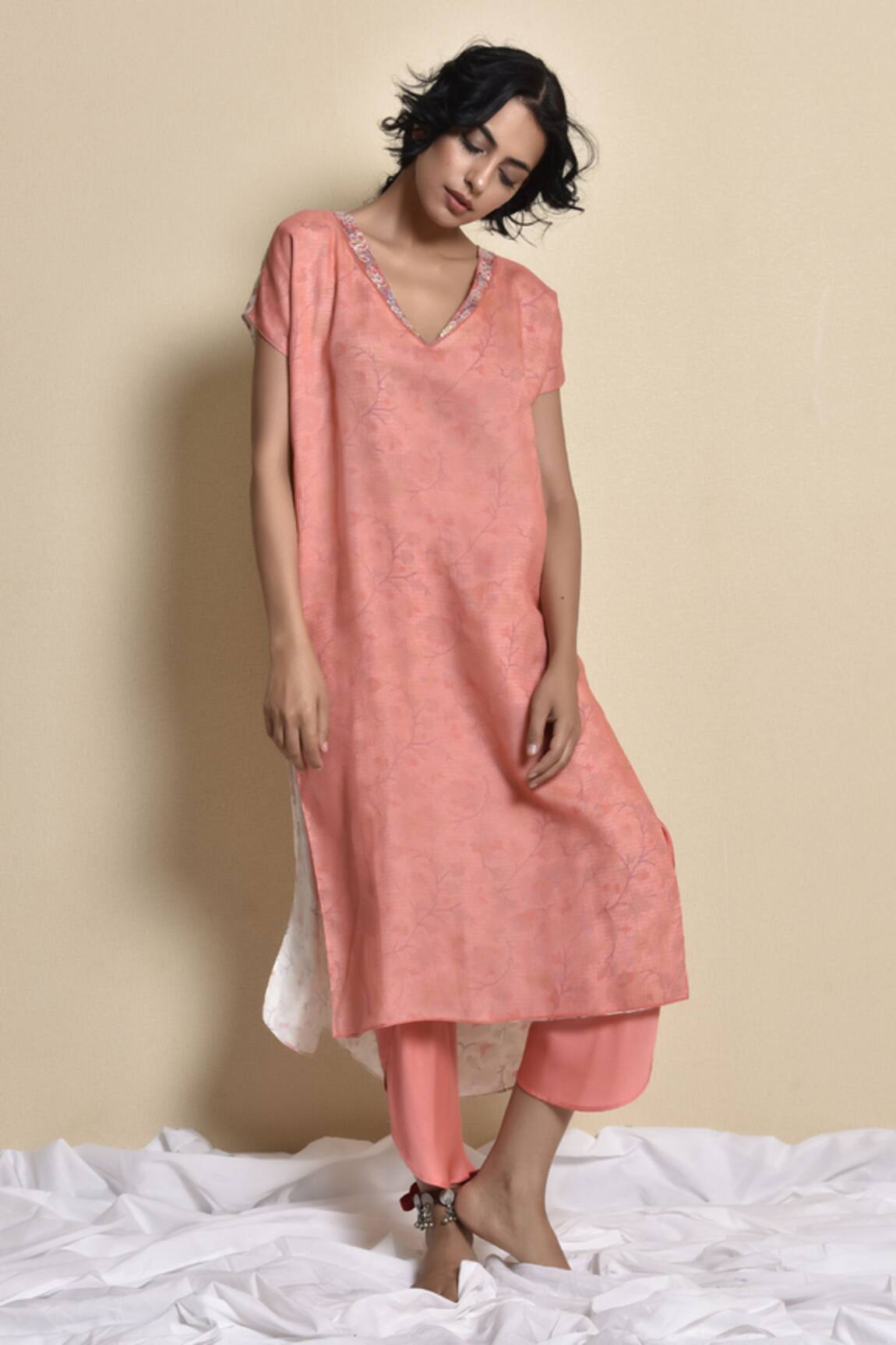 Kanika Sharma Floral Printed Kurta Pant Set 