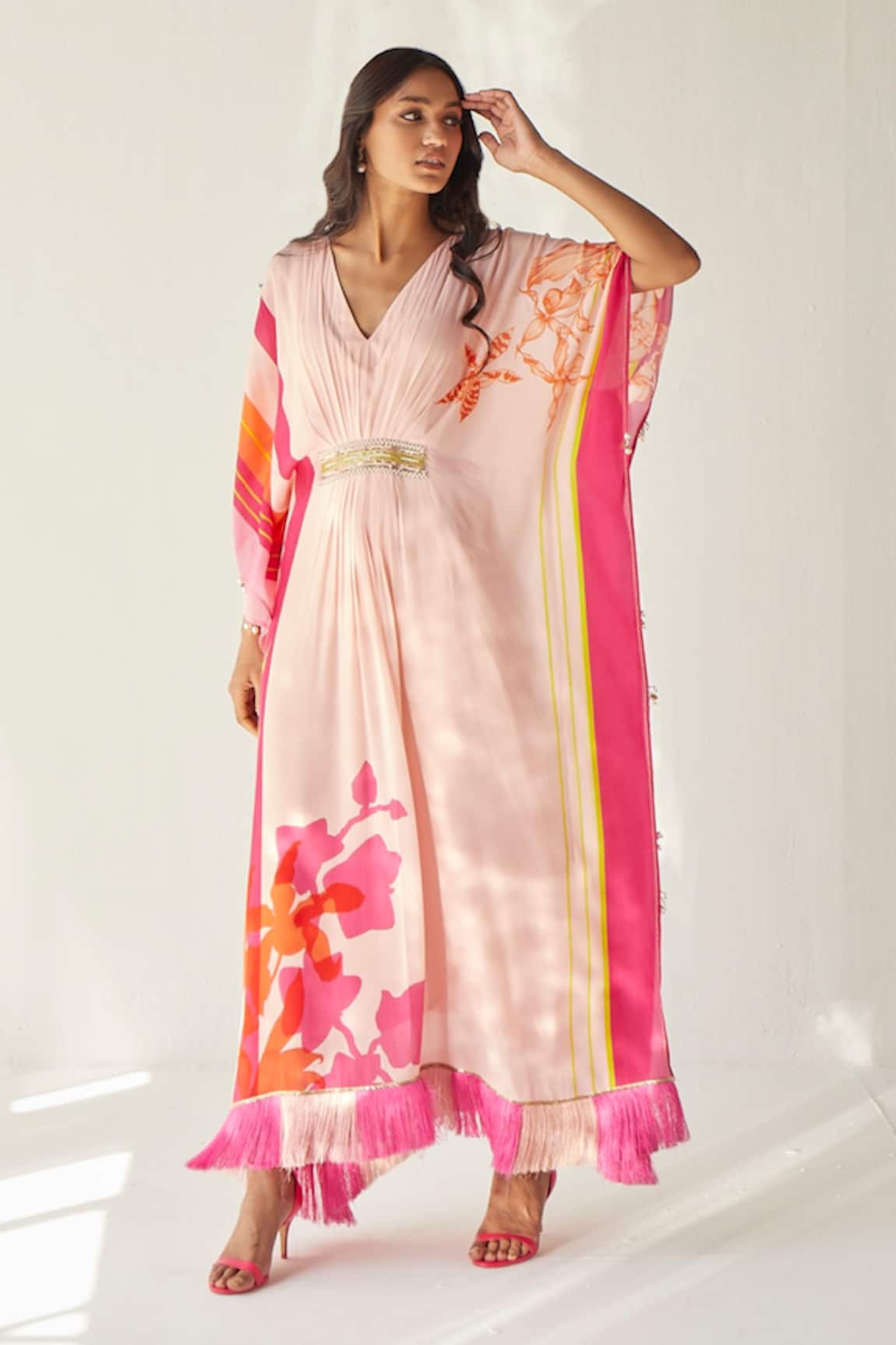 Rajiramniq Floral Print Kaftan 